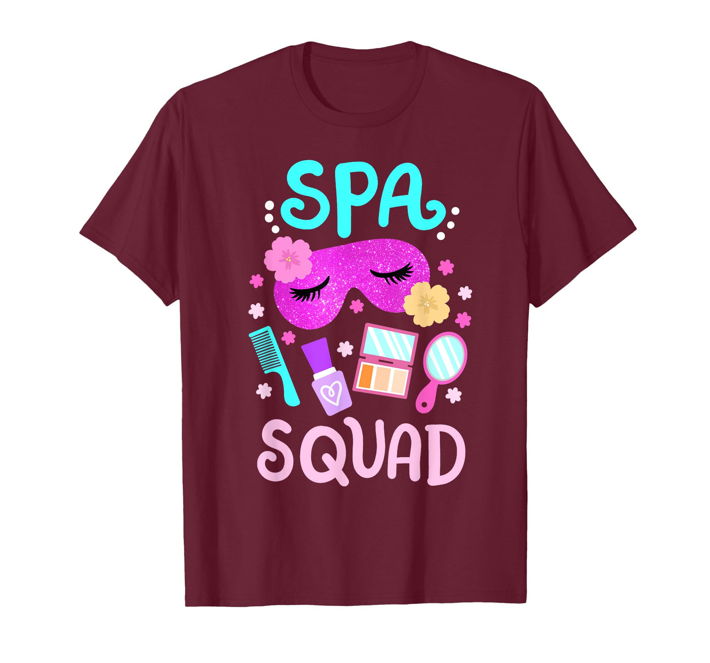 Spa Birthday Party Girls Squad Crew Women Kids Toddlers T-Shirt