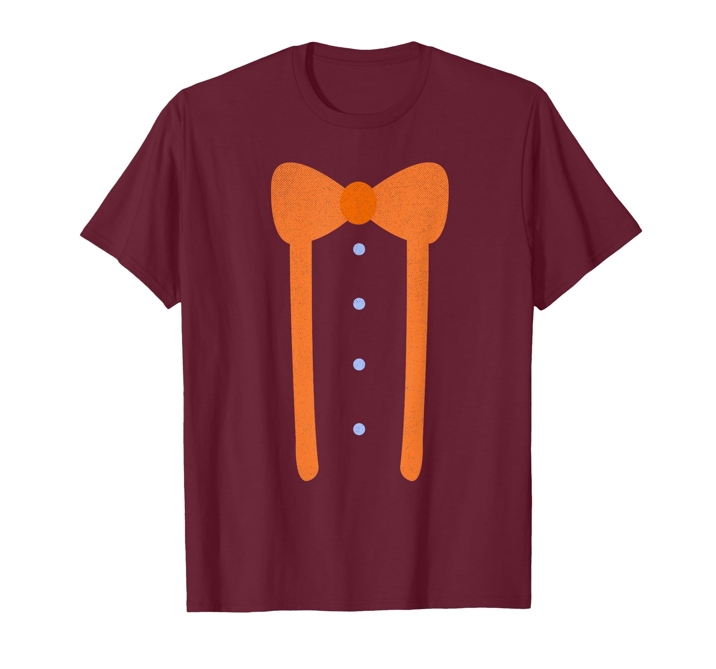 Cute Bow Tie and Suspenders Funny Lazy Halloween Costume T-Shirt