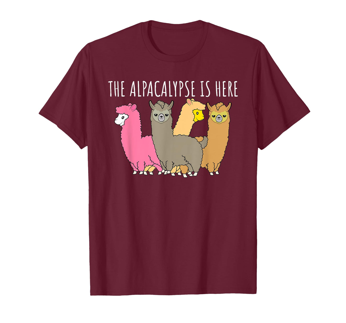 Funny Alpaca The Alpacalypse Is Here Lama Gift Idea T-Shirt