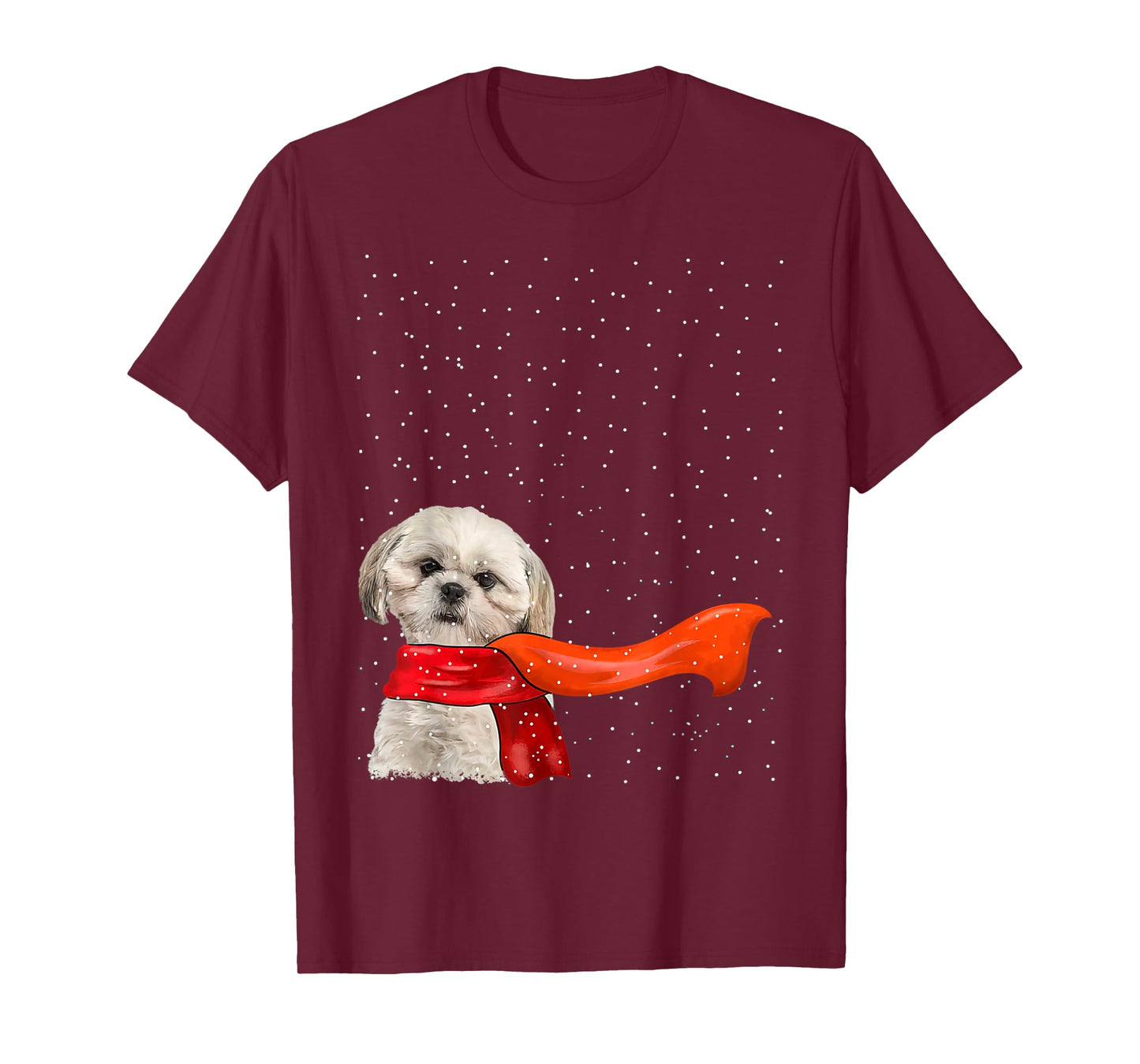Shih Tzu Dog Winter Christmas Sweater Xmas Pet Men Women T-Shirt