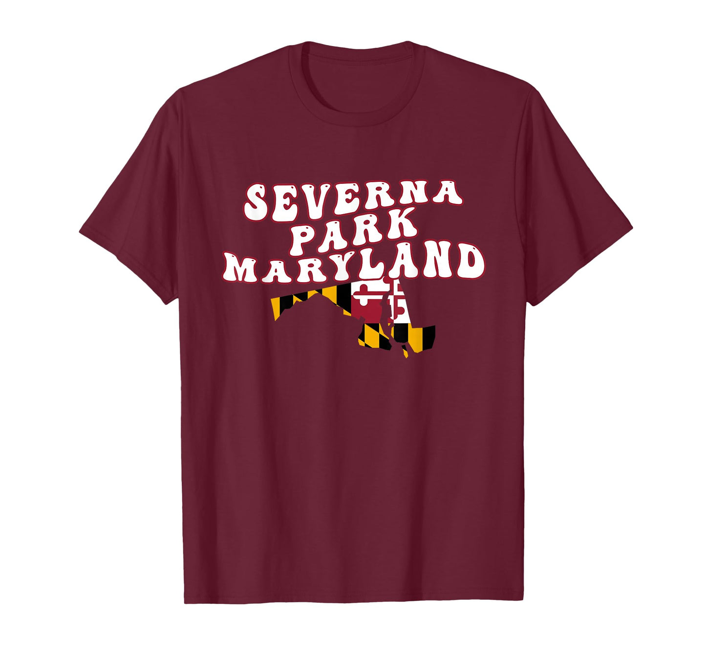 Severna Park Maryland MD Flag Vacation Souvenir T-Shirt