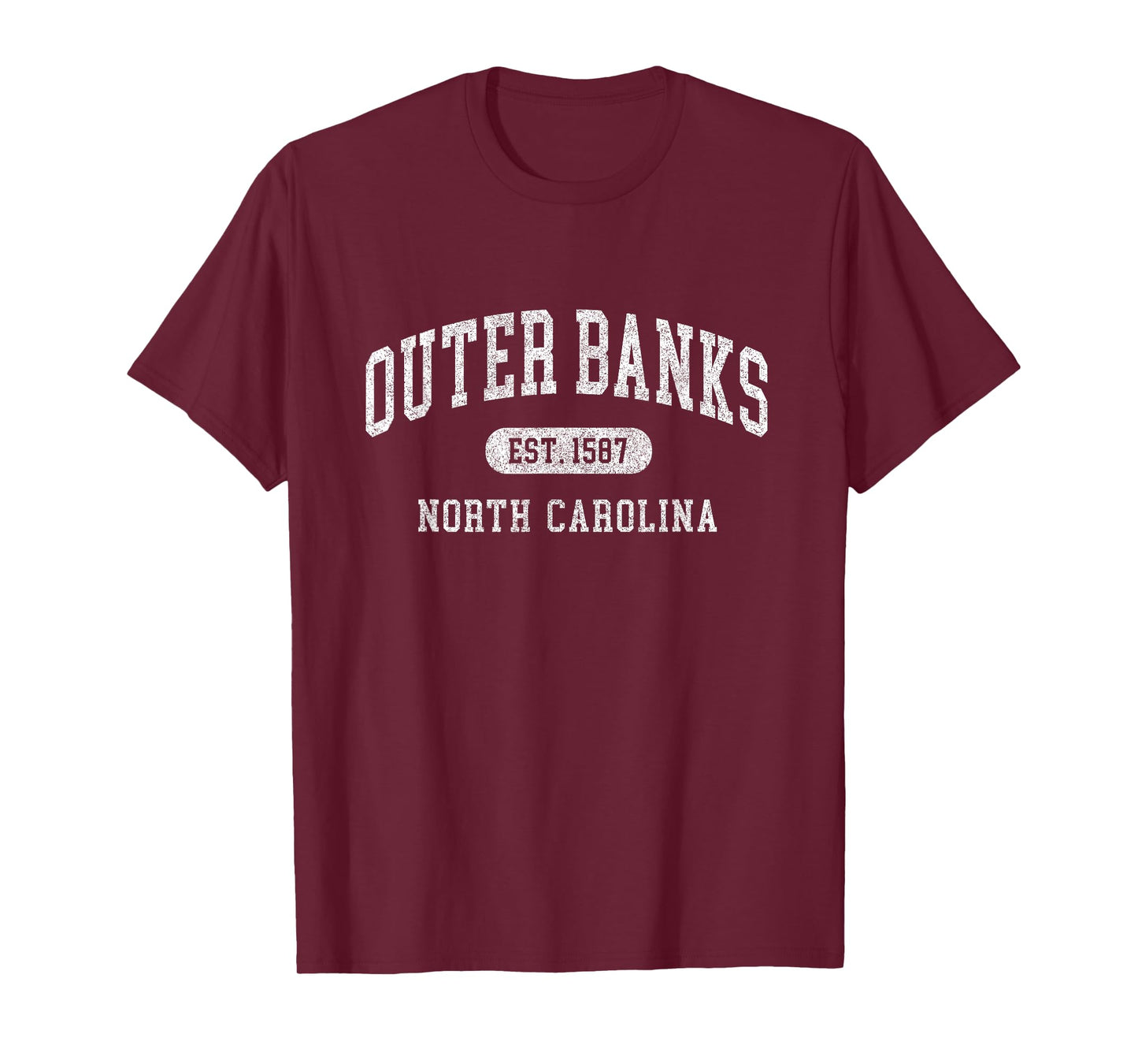 Outer Banks Est 1587 OBX North Carolina NC Vintage Retro T-Shirt