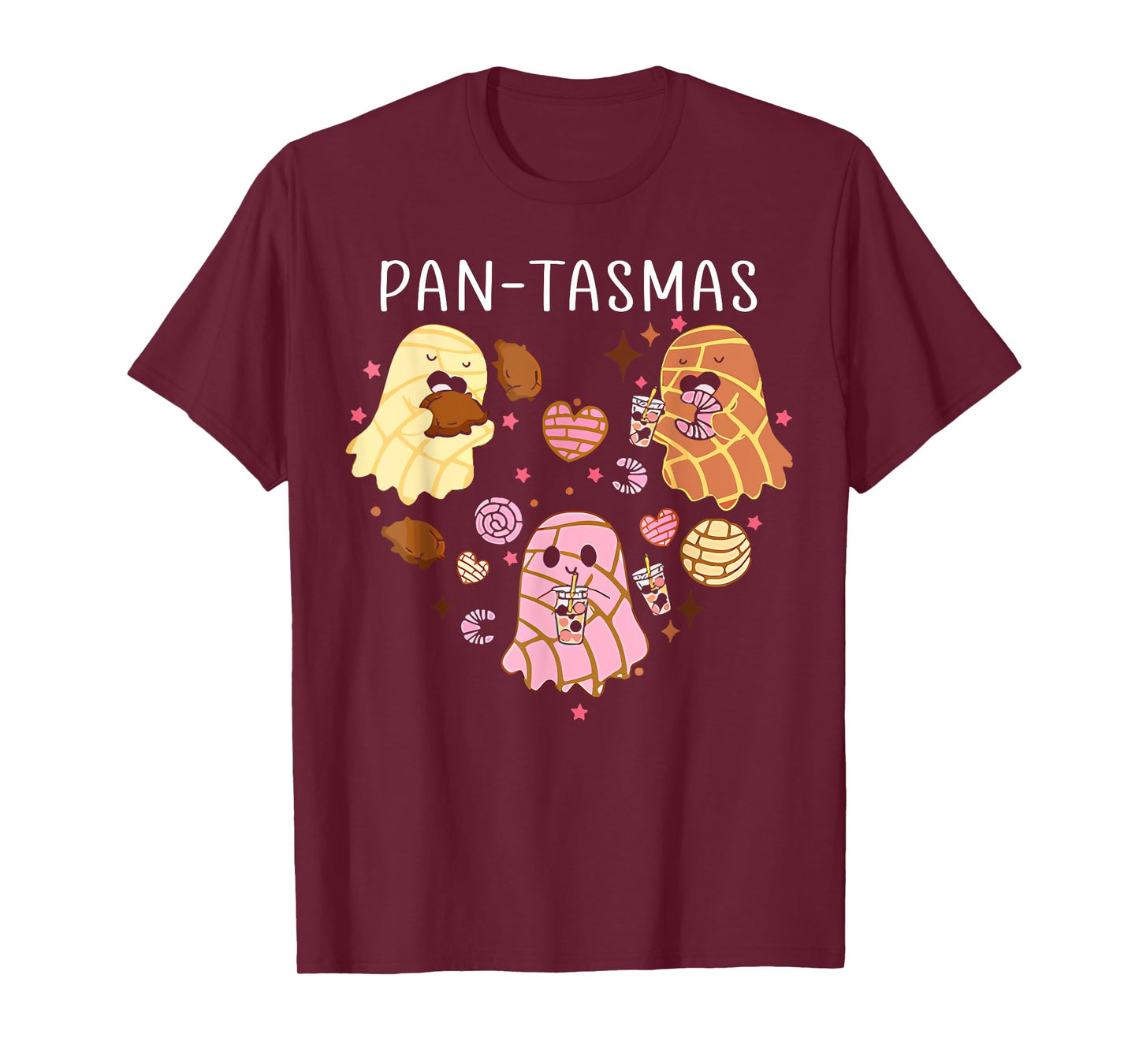 Pantasmas Ghost Funny Spooky Conchas Mexican Ghost Halloween T-Shirt