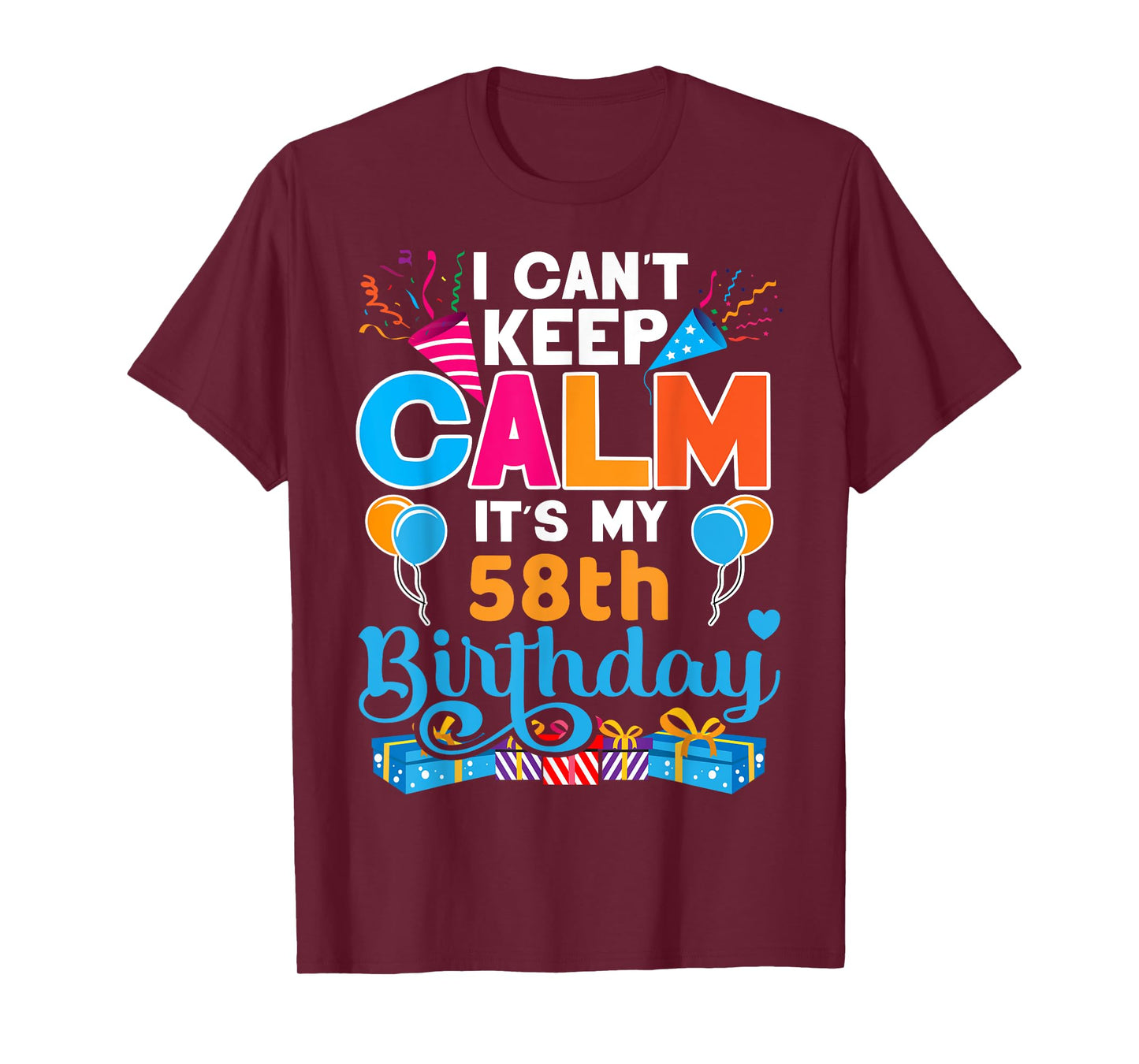58 years old Tshirt Bday It's My 58th Birthday Women Men T-Shirt