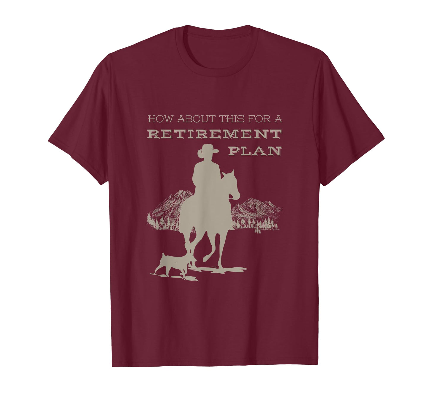 Funny Cowboy's Retirement Plan Horseback Riding T-Shirt