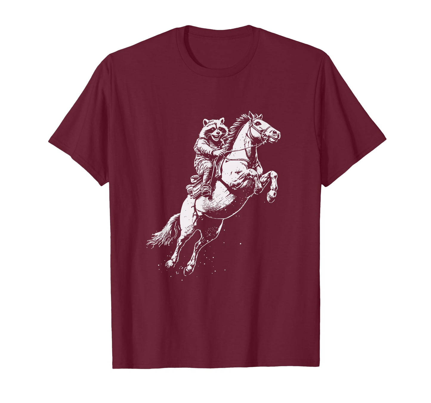 Funny Raccoon Rodeo Rider T-Shirt