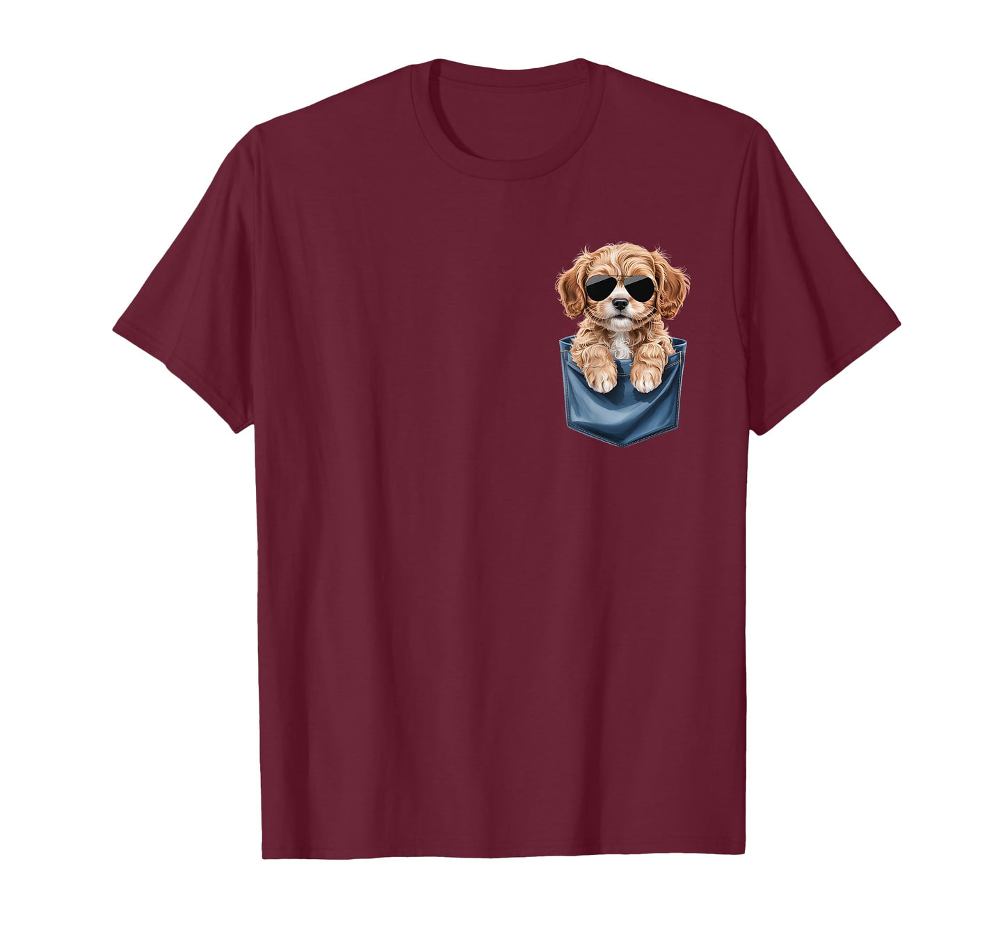 Cute Pocket Cavapoo Lover Doodle Dog Mom T-Shirt