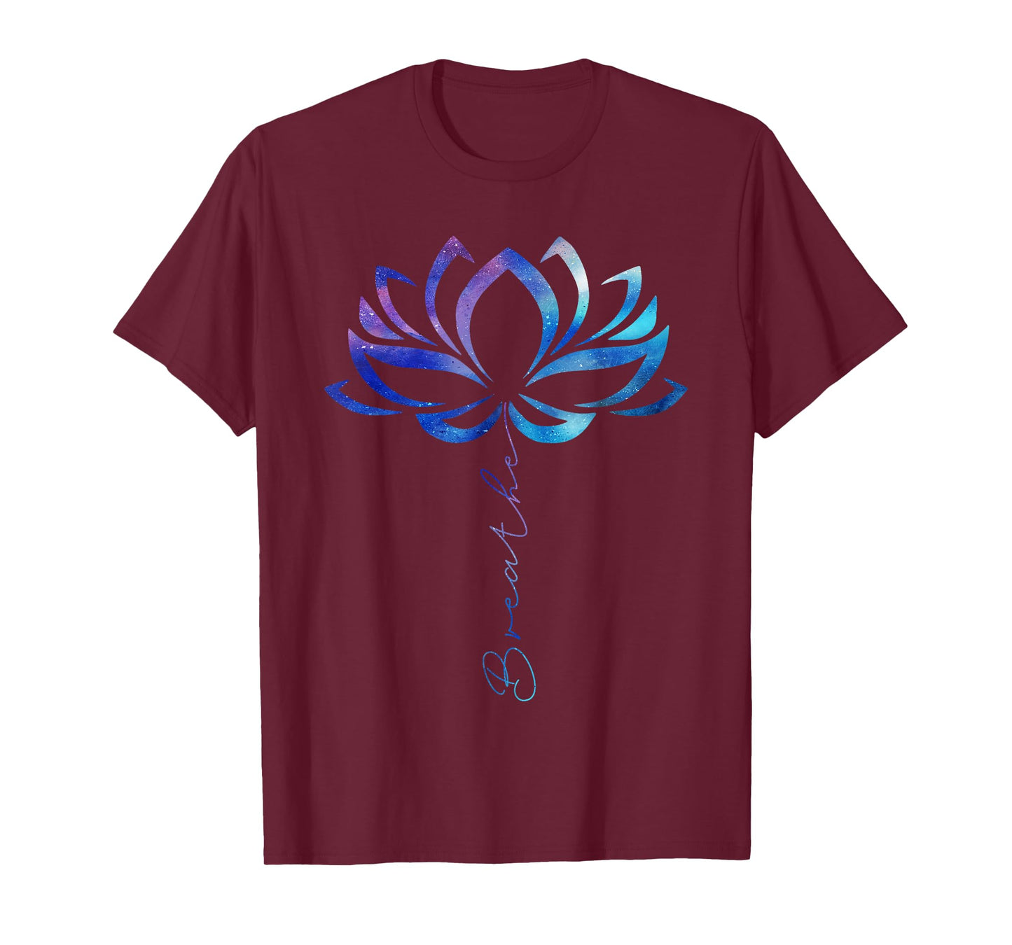 Lotus Flower Yoga Shirt Breathe Meditation Gift Peace Love T-Shirt