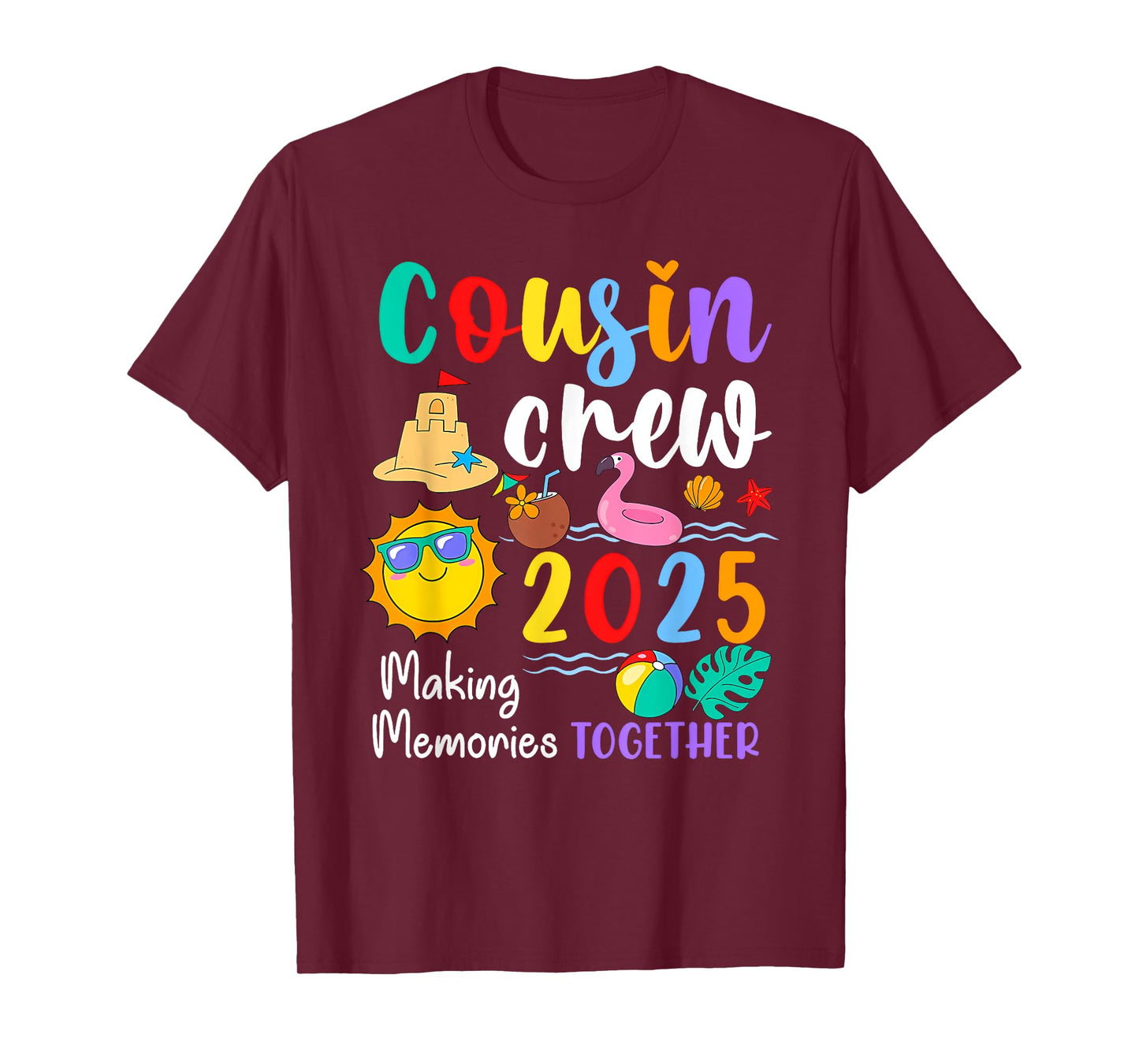 Cousin crew 2025 Summer Vacation Beach Family Trips Matching T-Shirt