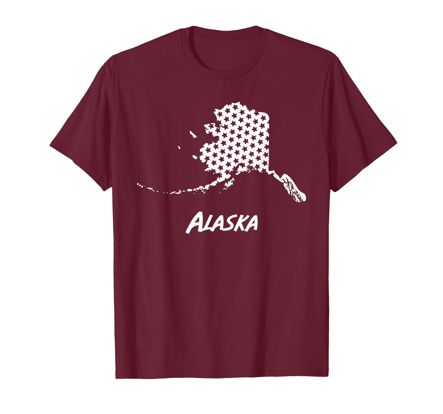 Alaska USA State Outline Stars Vintage Retro Design T-Shirt