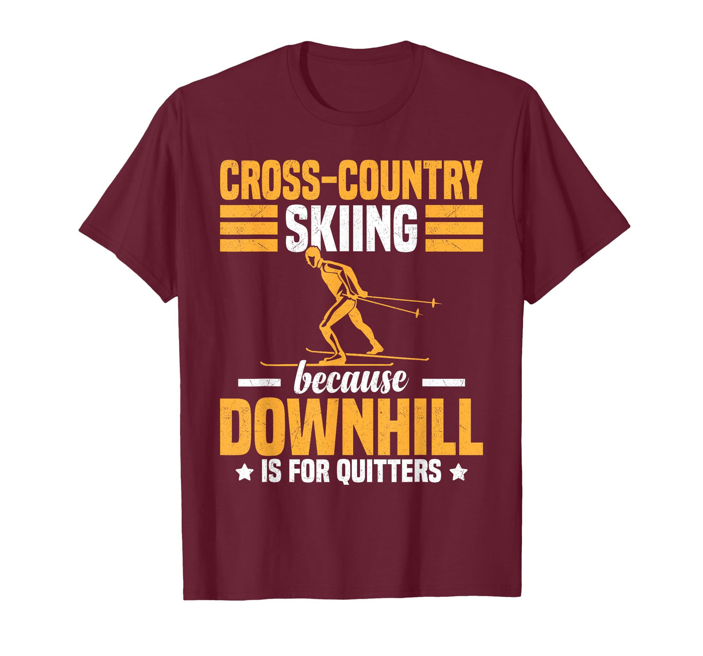 Funny Winter Sport Snow Cross-Country Skiing appearel T-Shirt