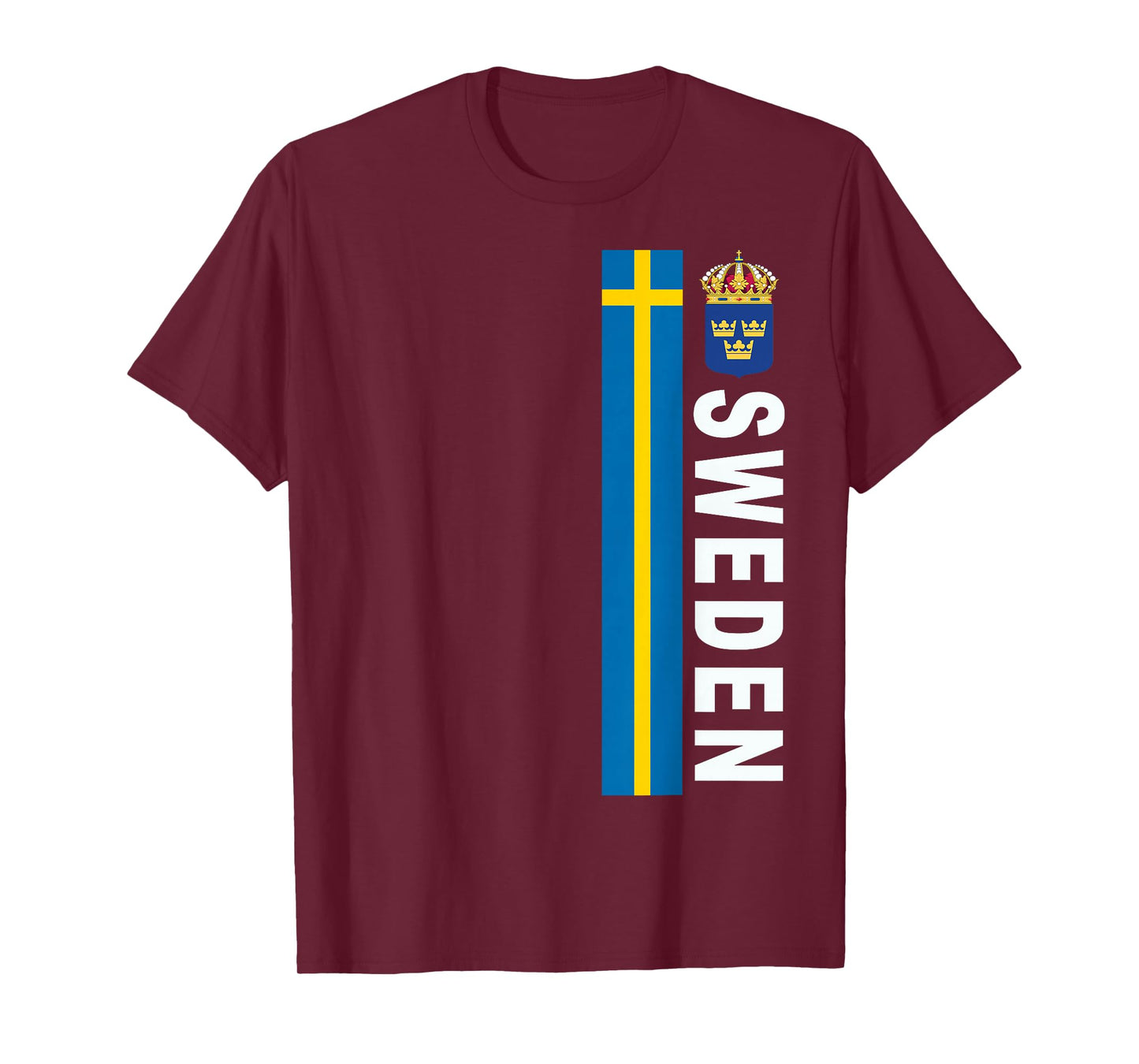 Sweden Soccer-style Swedish Flag Design T-Shirt