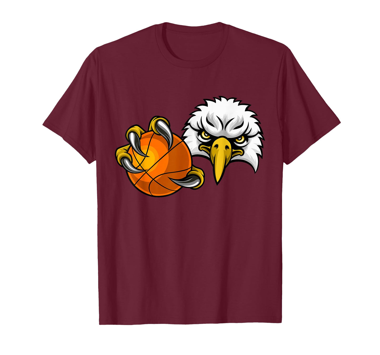 Eagle Hawk Basketball Ball Bald Eagles Cartoon T-Shirt