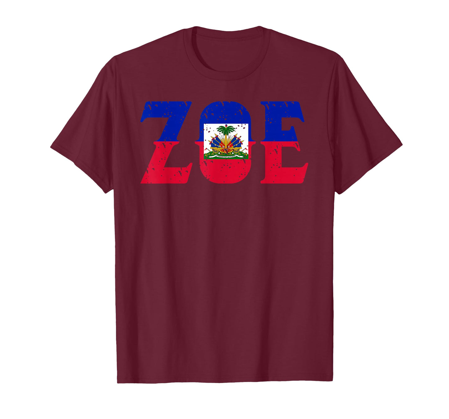 Zoe | Cute Haiti Honored Flag Day Gift T-Shirt
