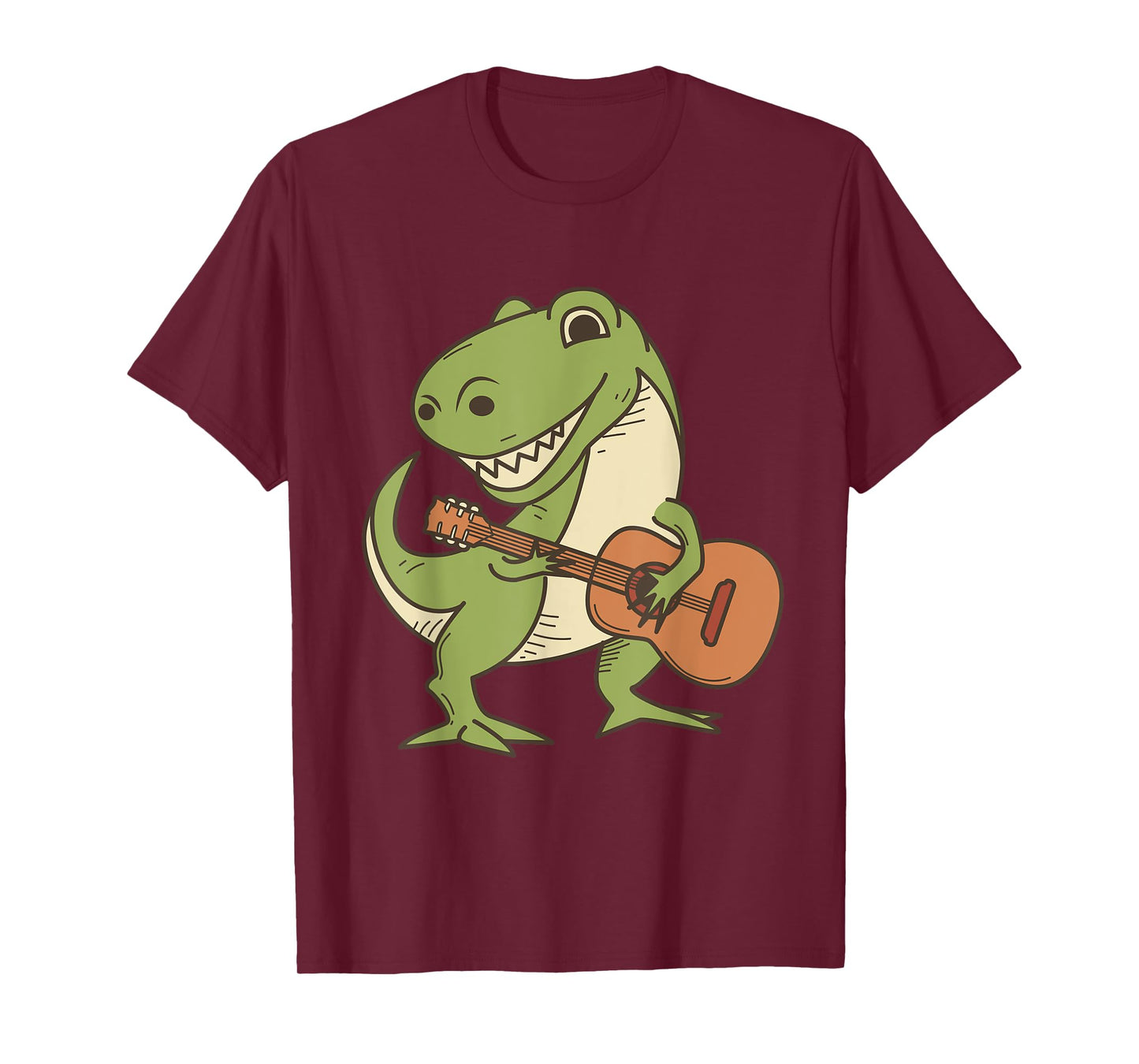 Dinosaur Playing Guitar Shirt | Cool Dino Music Lover Gift T-Shirt