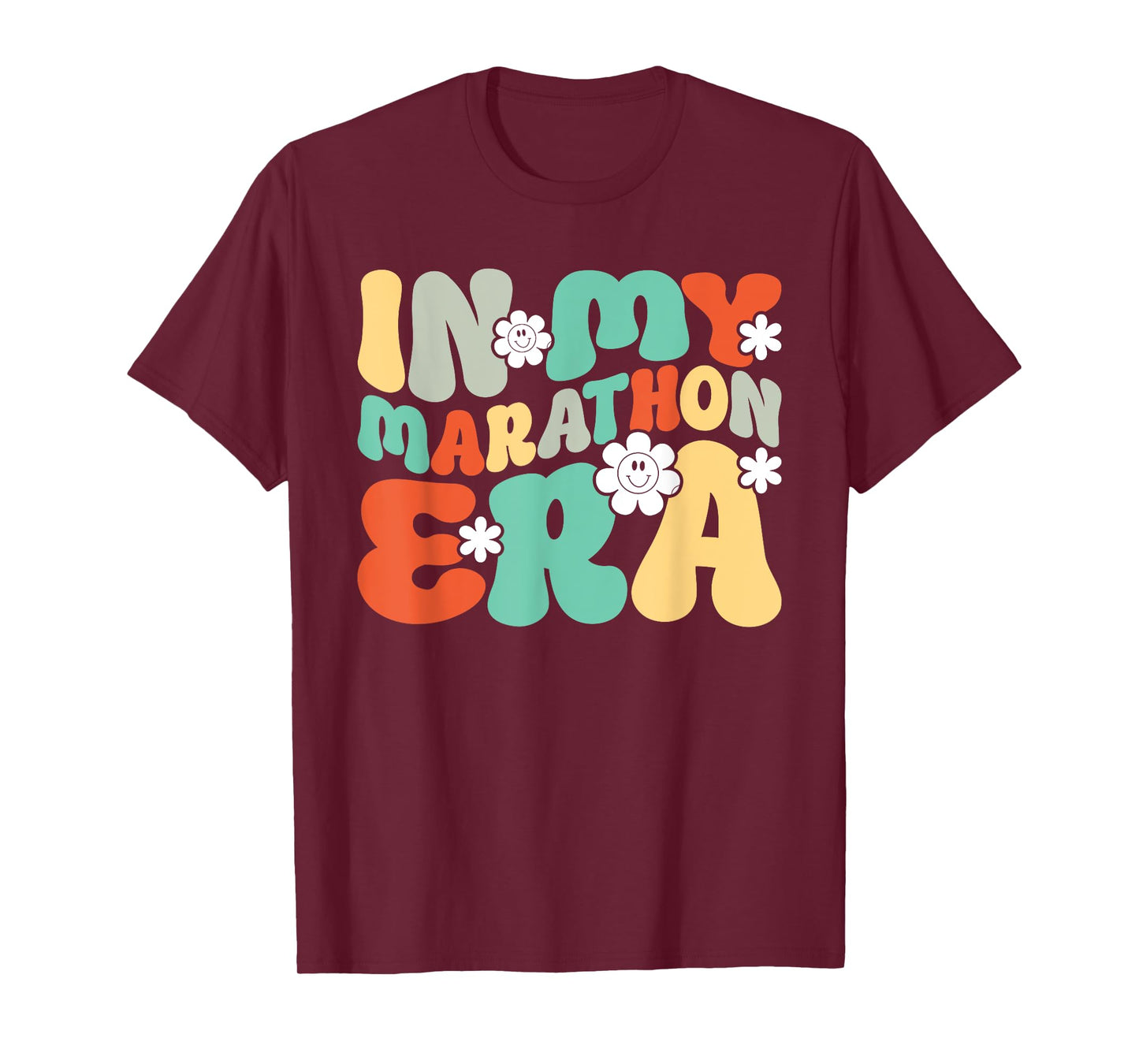 In My Marathon Era Marathoner Runner Groovy Running T-Shirt