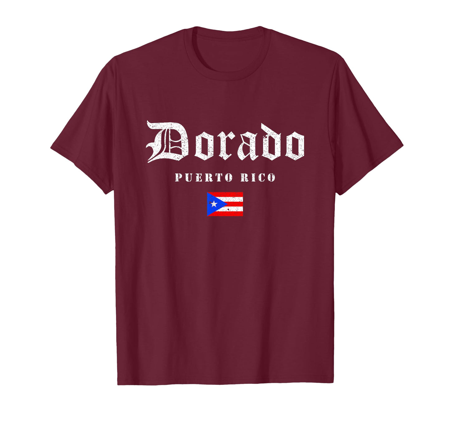 Vintage Dorado Puerto Rico Flag Pride Home Root Travel T-Shirt