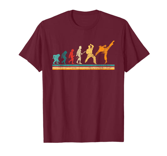 Evolution Of Karate - Martial Arts Coach Karateka Taekwondo T-Shirt
