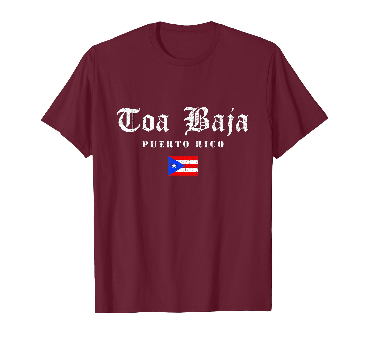 Vintage TOA Baja Puerto Rico Flag Pride Home Root Travel T-Shirt