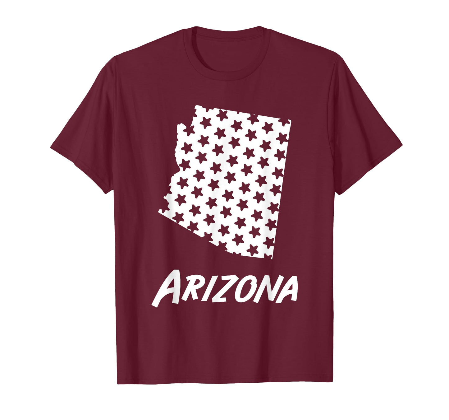 Arizona USA State Outline Stars Vintage Retro Design T-Shirt