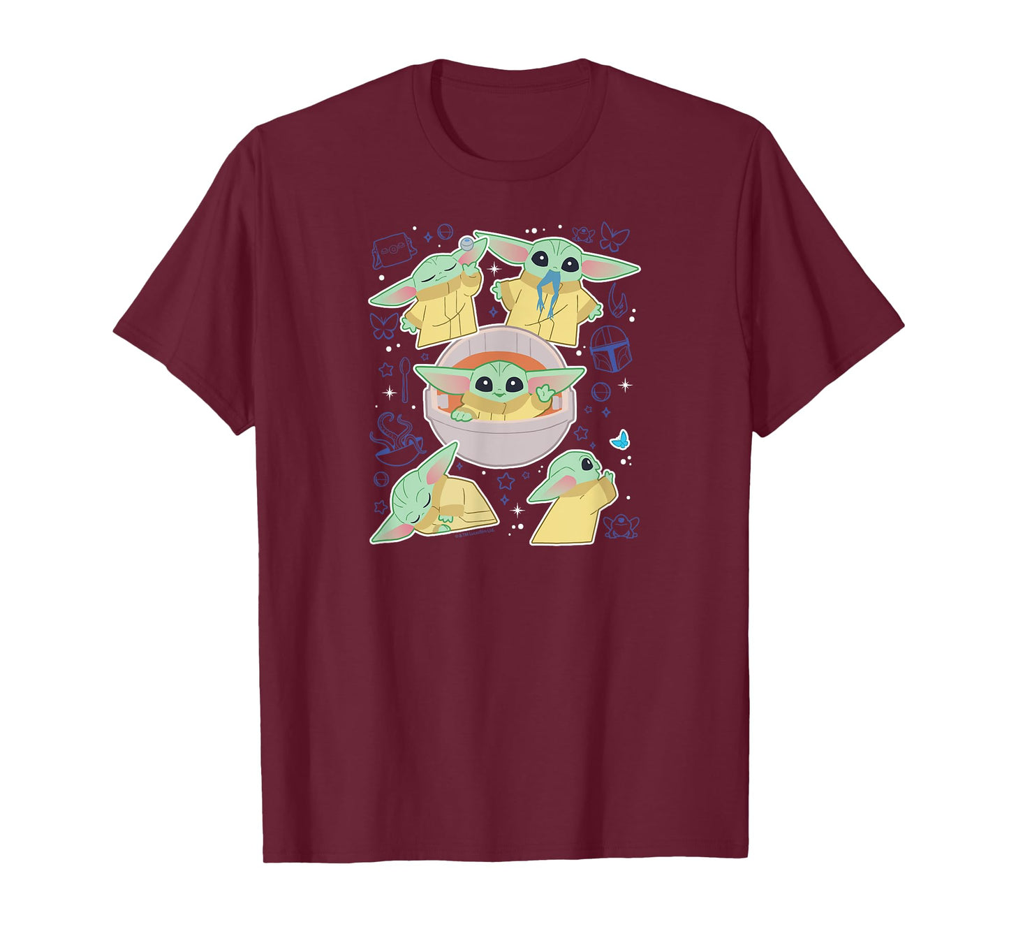 Star Wars - The Mandalorian Grogu Stickers T-Shirt