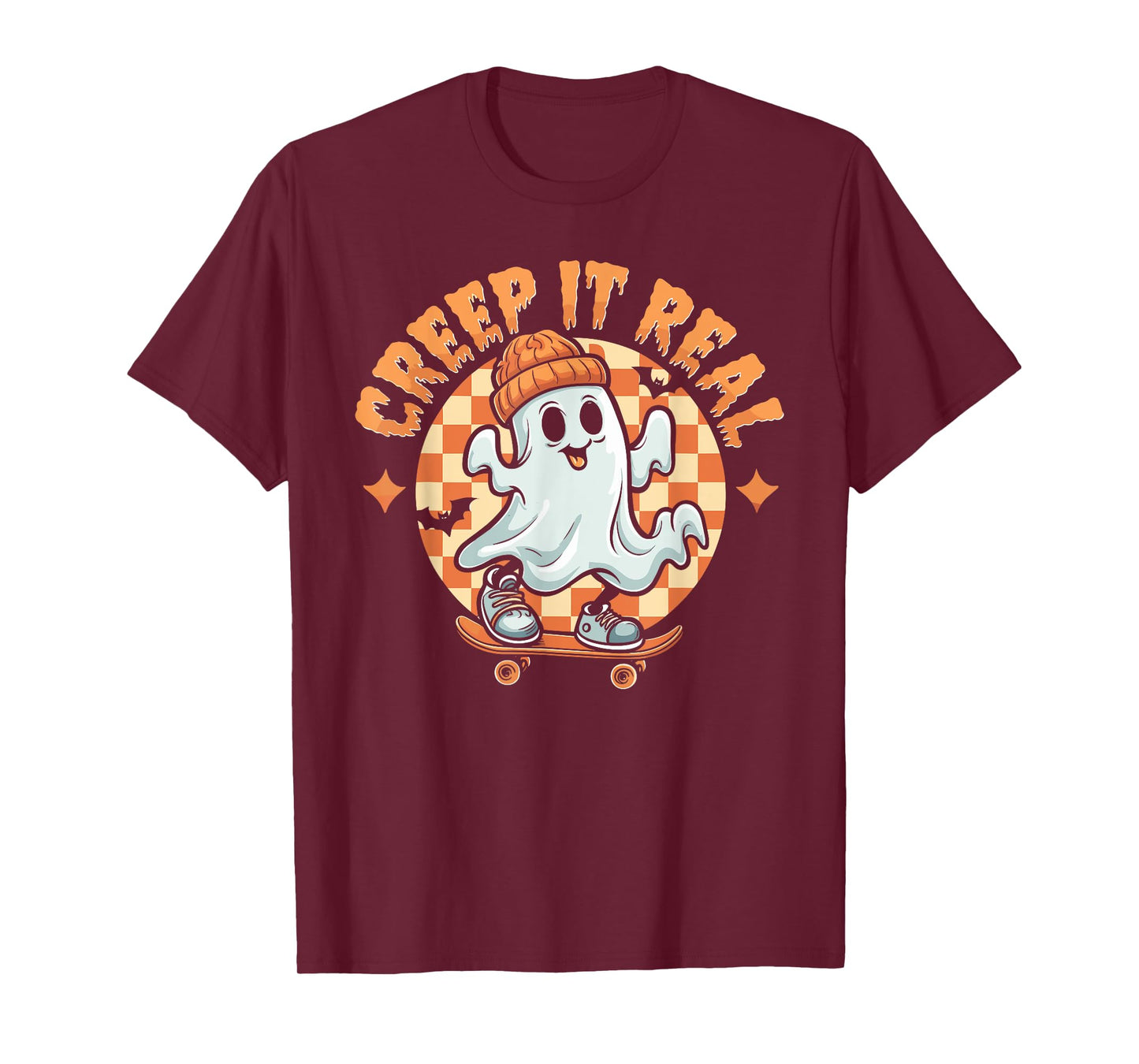 Creep It Real Halloween Shirt Kids Fall Season Teen Boys T-Shirt