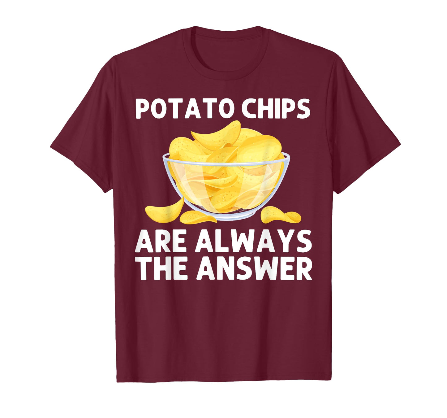 Cool Potato Chips Art For Men Women Kids Potato Chips Lover T-Shirt