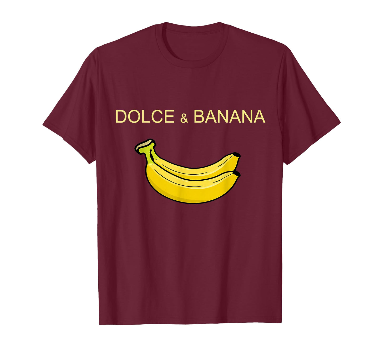 Dolce and Banana Funny Cute Graphic Design Banana T-Shirt T-Shirt