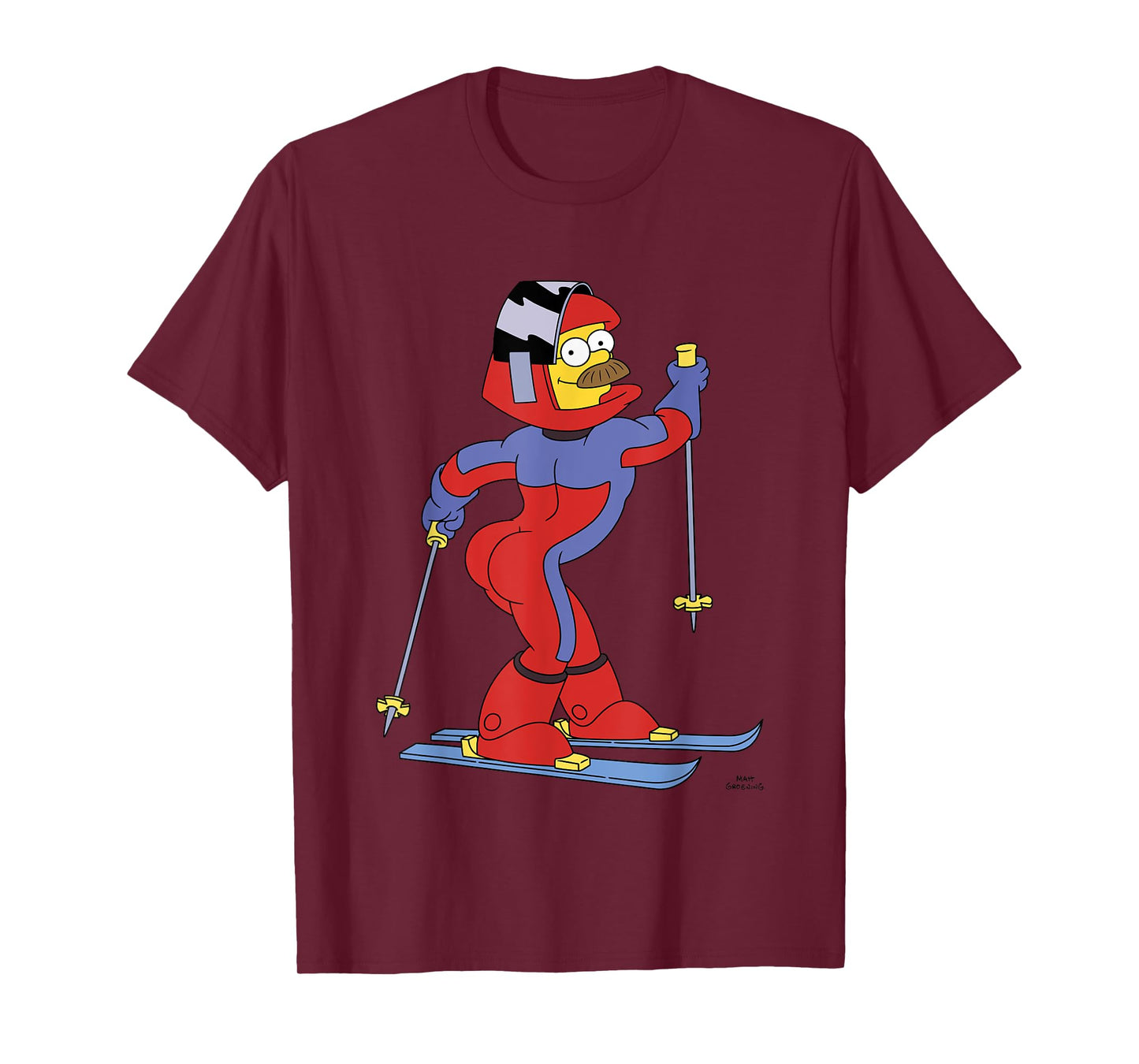 The Simpsons Ned Flanders Comfortable Ski Outfit T-Shirt