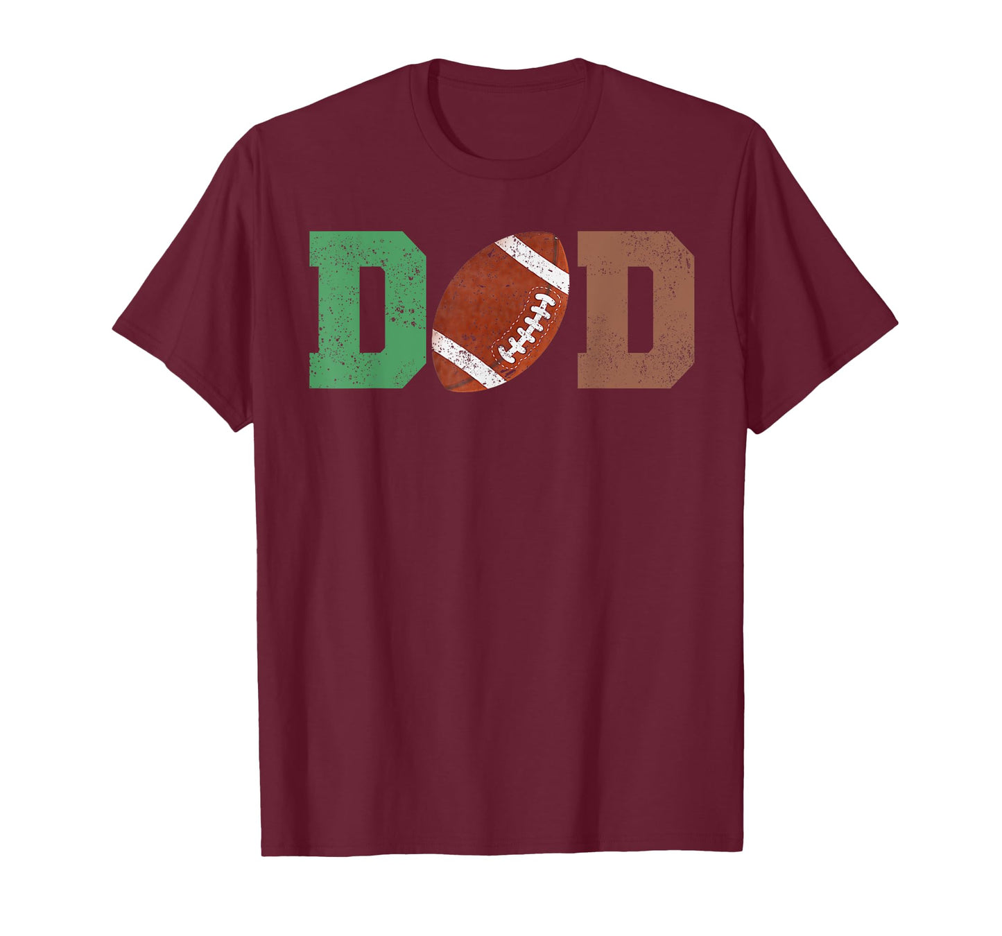 Dad of the 1 Year old Football 1st Year Down Birthday Party T-Shirt