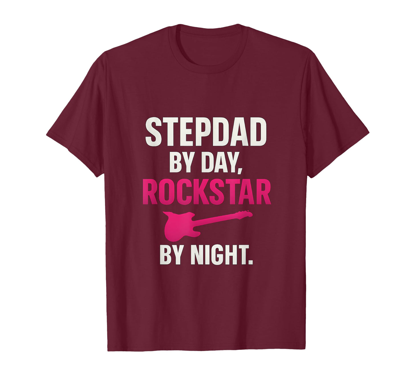Stepdad Day Rockstar Night Graphic T-Shirt