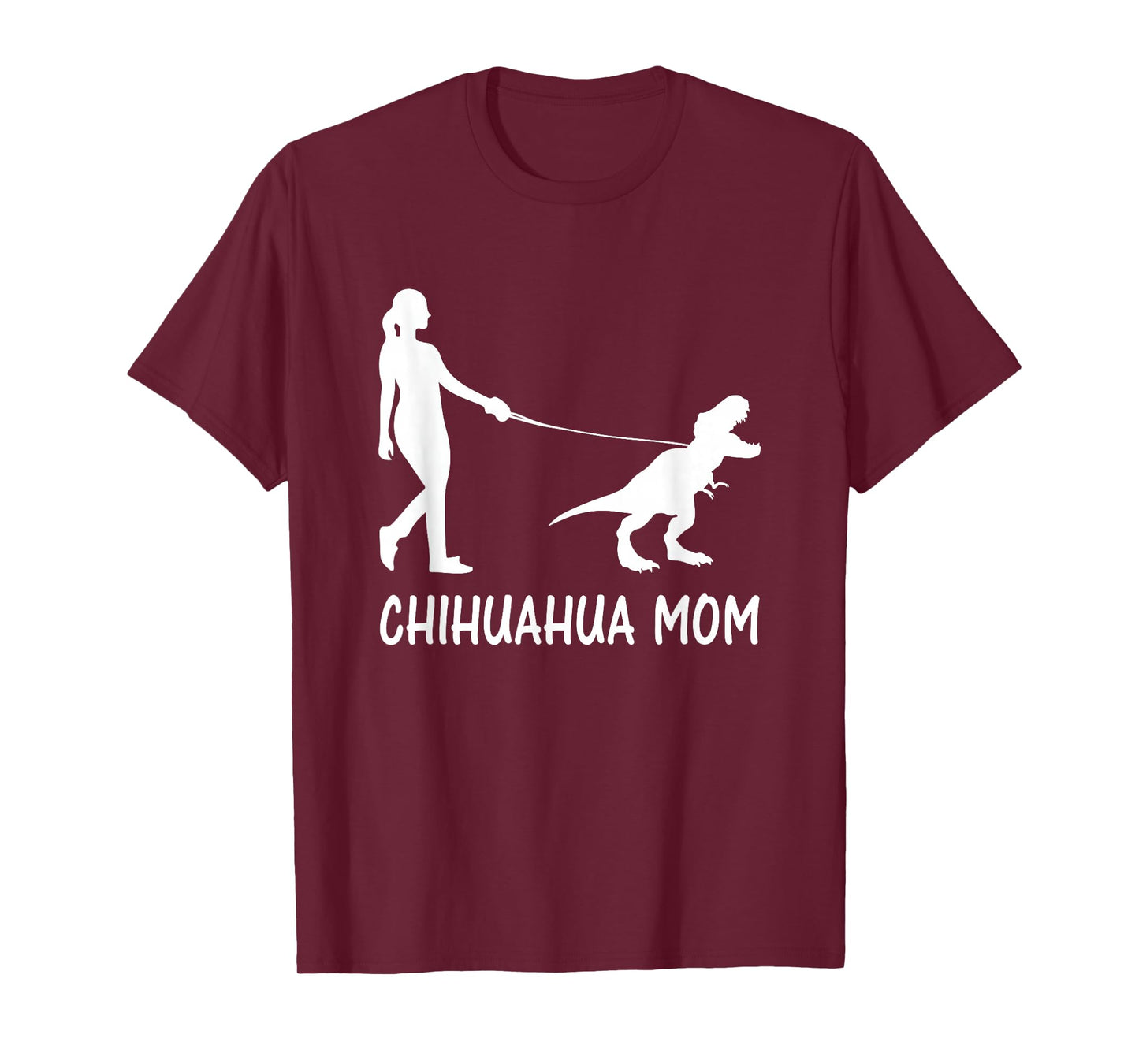 Chihuahua Mom Chiwawa Mama Chi-Chi Dog Dinosaur Women Mother T-Shirt