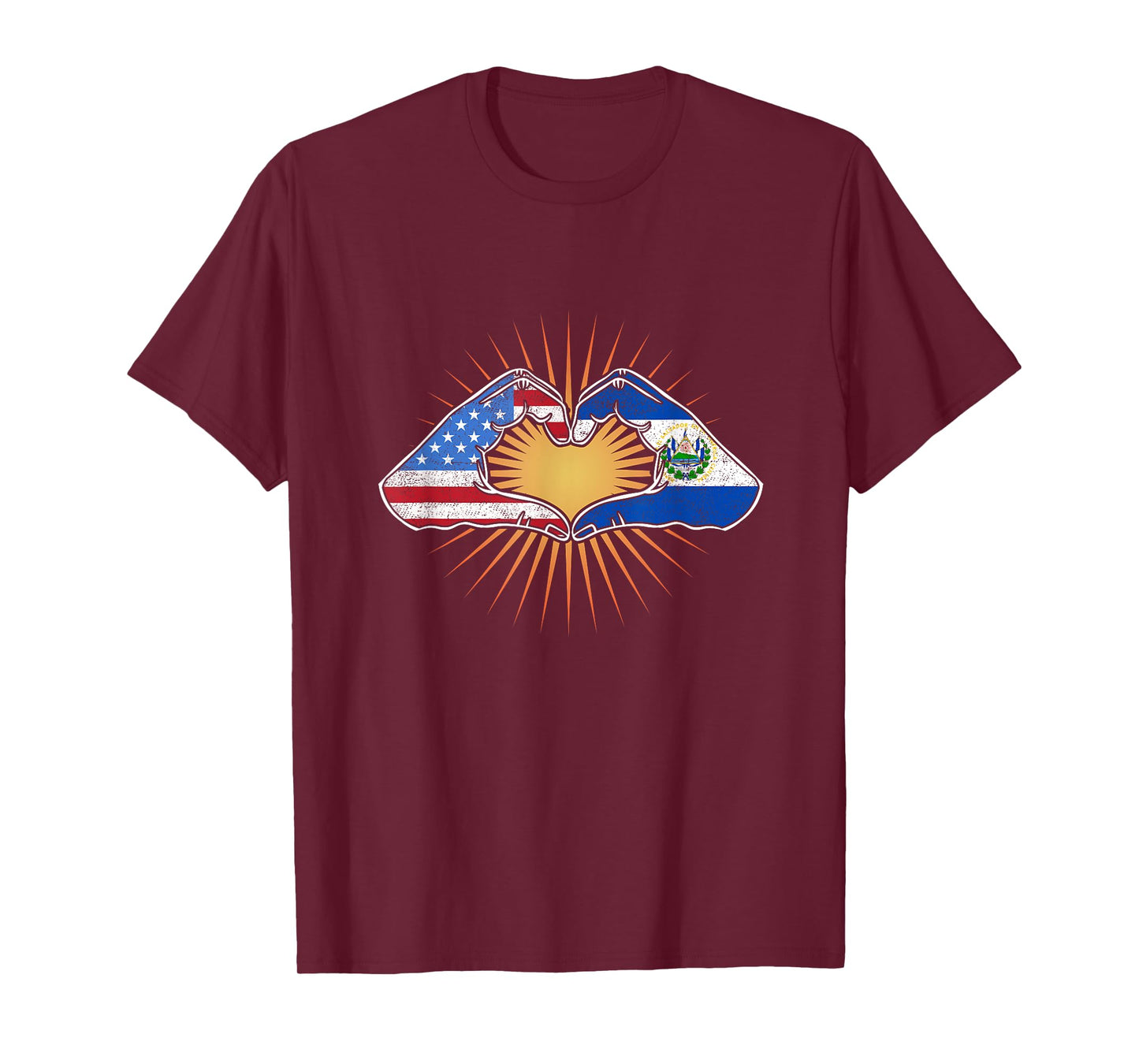 Heart Hands USA and El Salvador T-Shirt