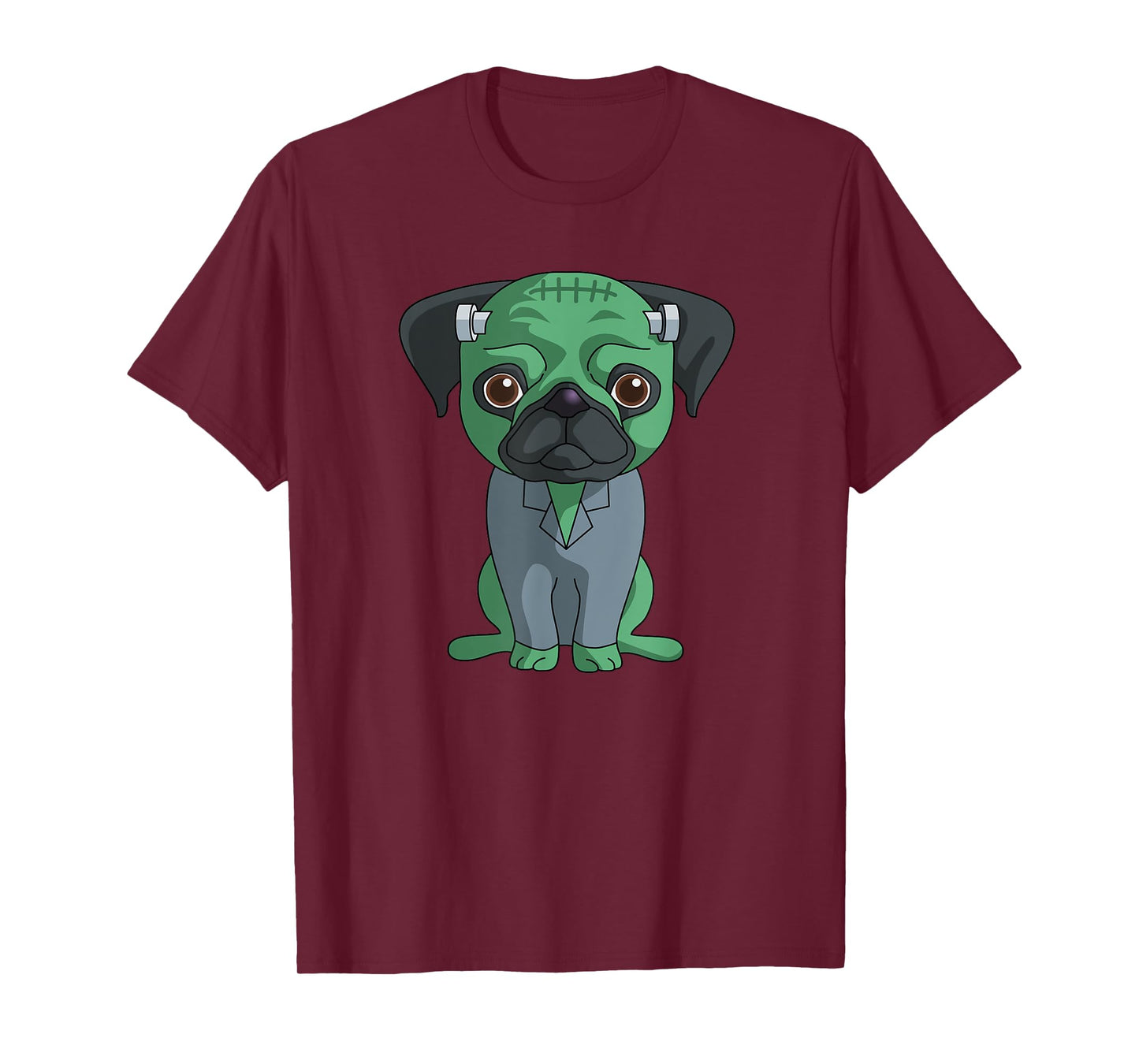 Pug Frankenstein T-Shirt Funny Halloween Gift Shirt T-Shirt