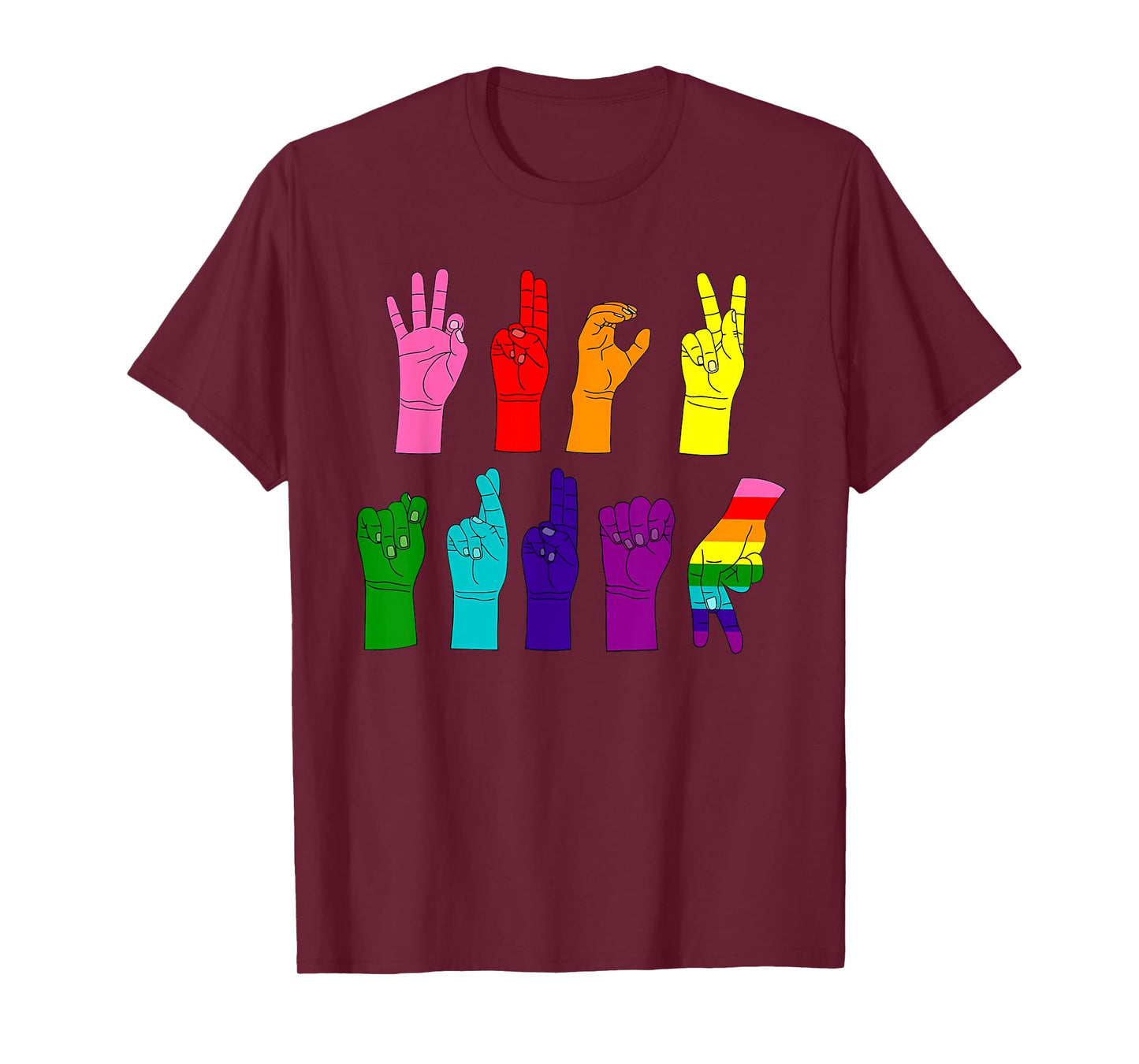 Trump Sign Language Subtle Anti Trump LGBTQ T-Shirt