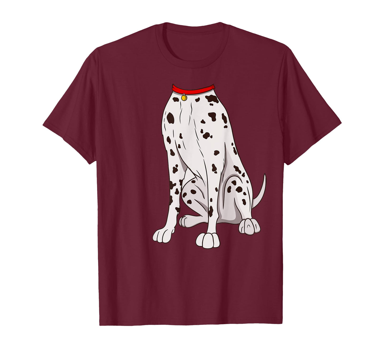 Dalmatian Costume T-Shirt for Halloween Dog Animal Cosplay Men Women Girls Kids T-Shirt