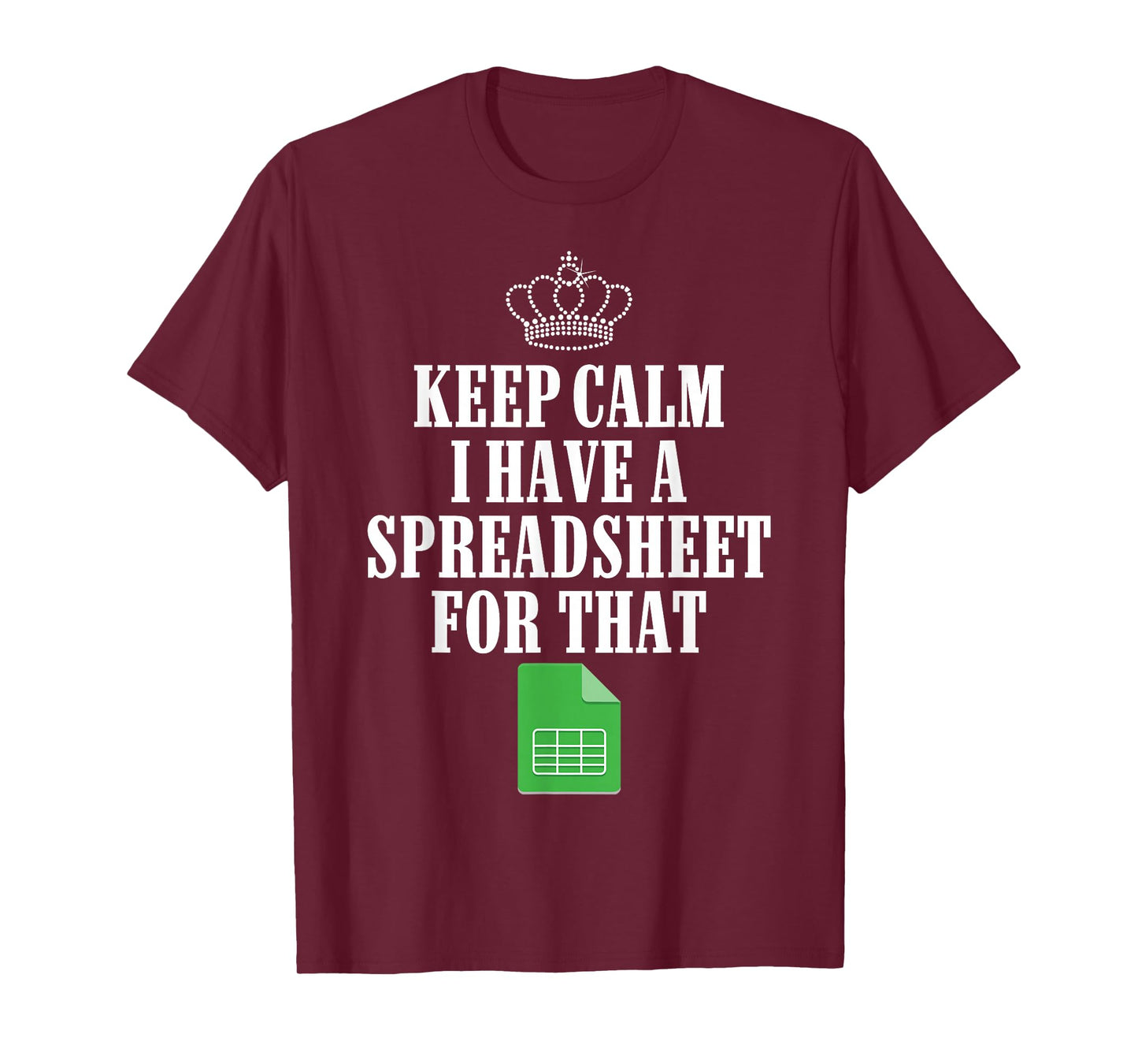 Funny Accounting Art for Men Women Spreadsheets Accountant T-Shirt