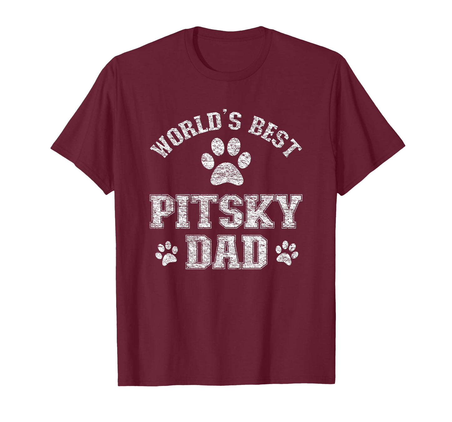 Pitsky Dog Dad - World's Best Pitsky Daddy Men Women Girls Kids T-Shirt