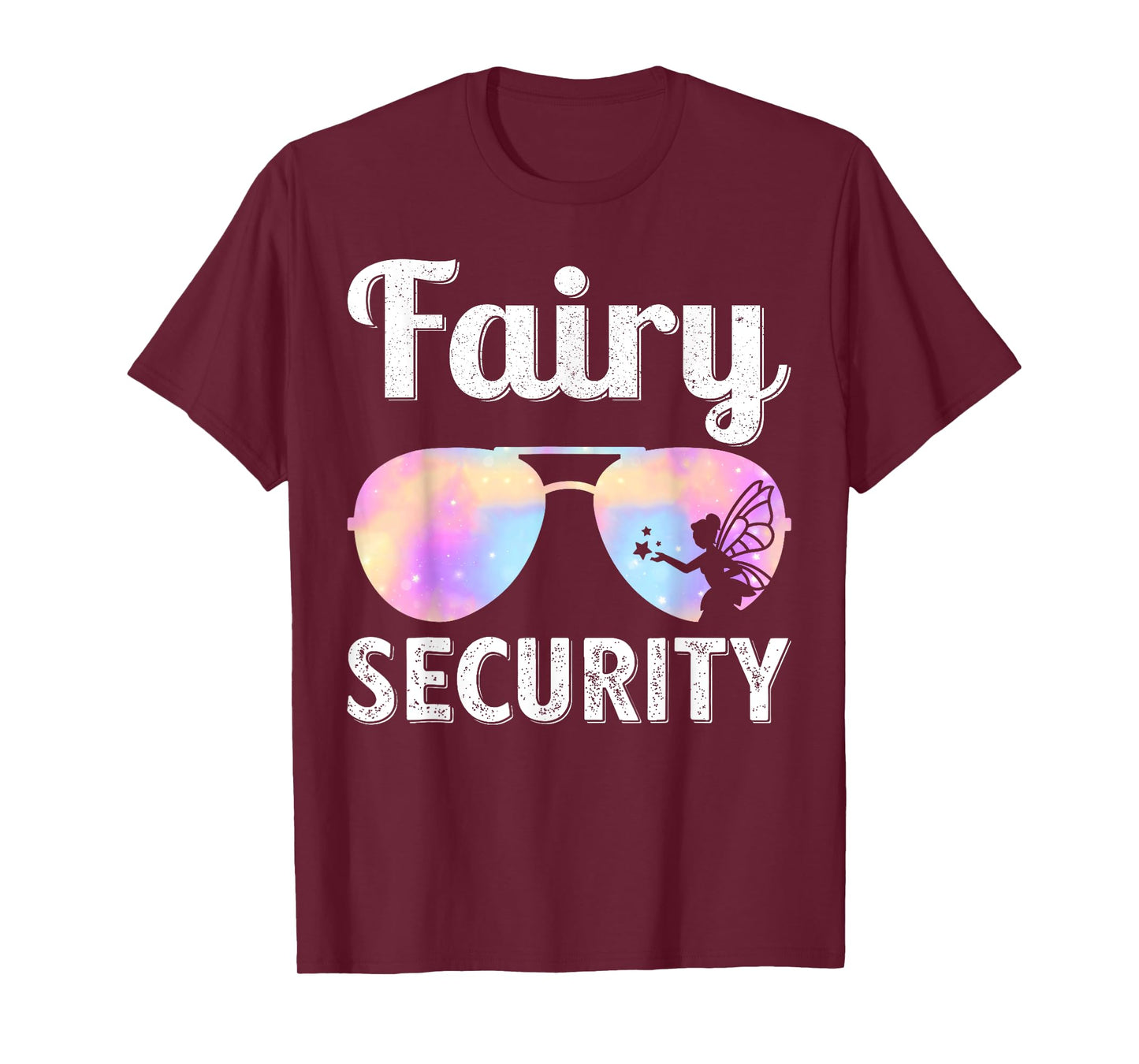 Fairy Security Birthday Family Halloween Costume Dad Mom T-Shirt