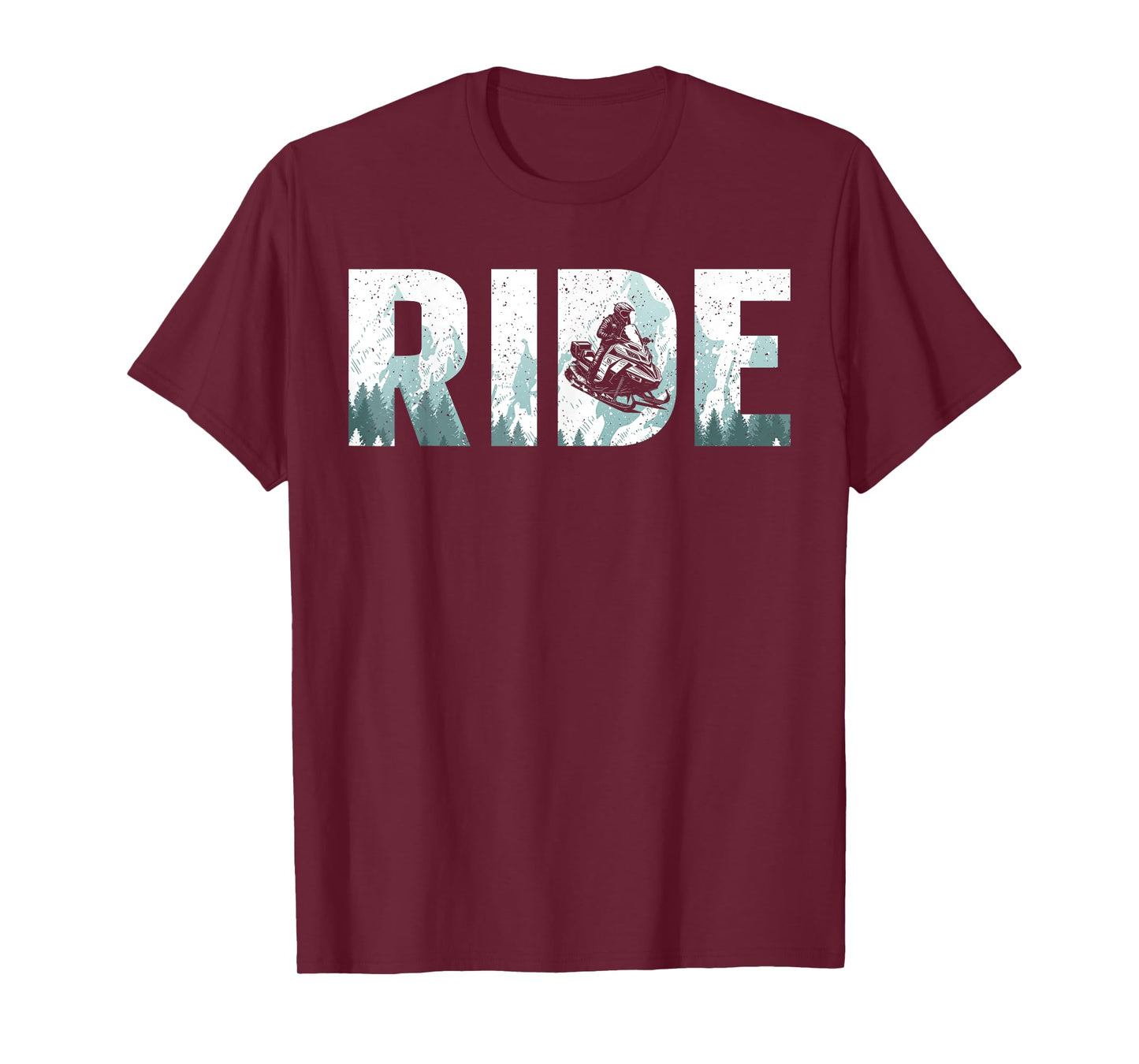Funny Snowmobile Design For Men Women Snowmobile Lovers T-Shirt