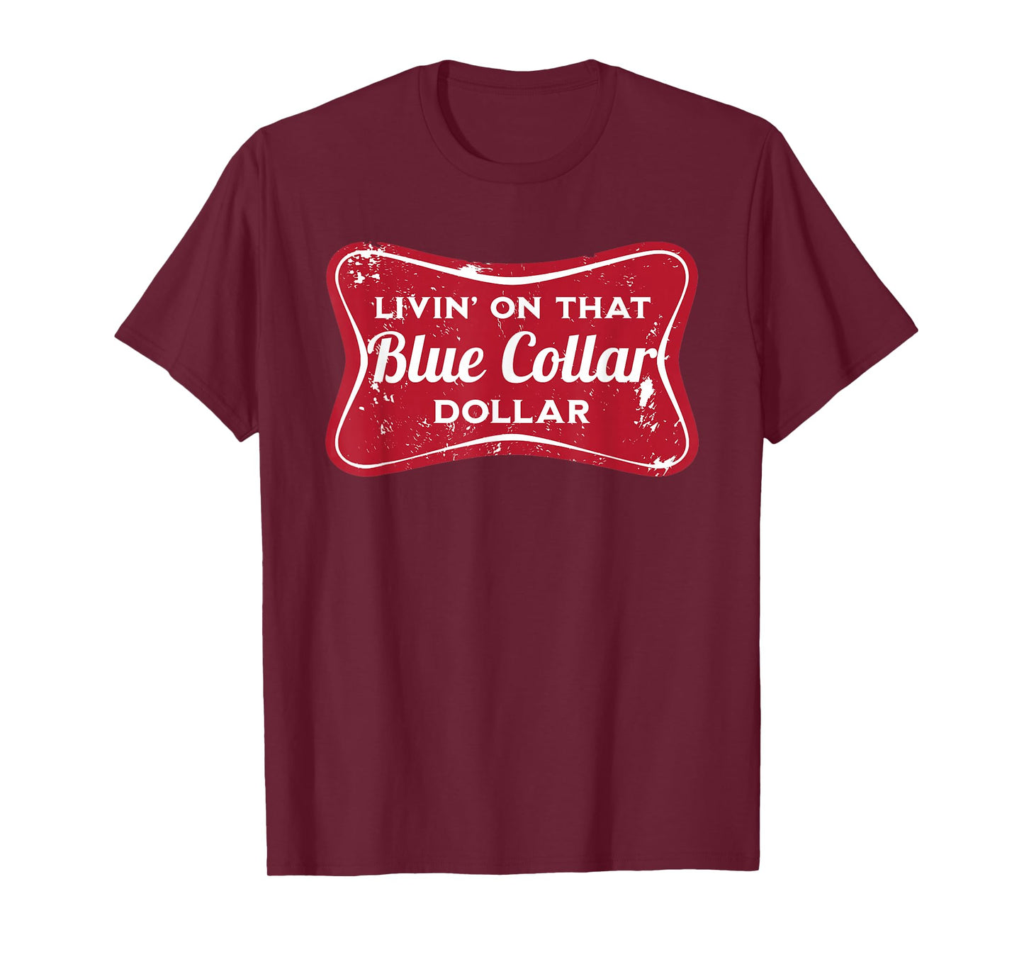 Living On That Blue Collar Dollar, Retro Country Rodeo T-Shirt
