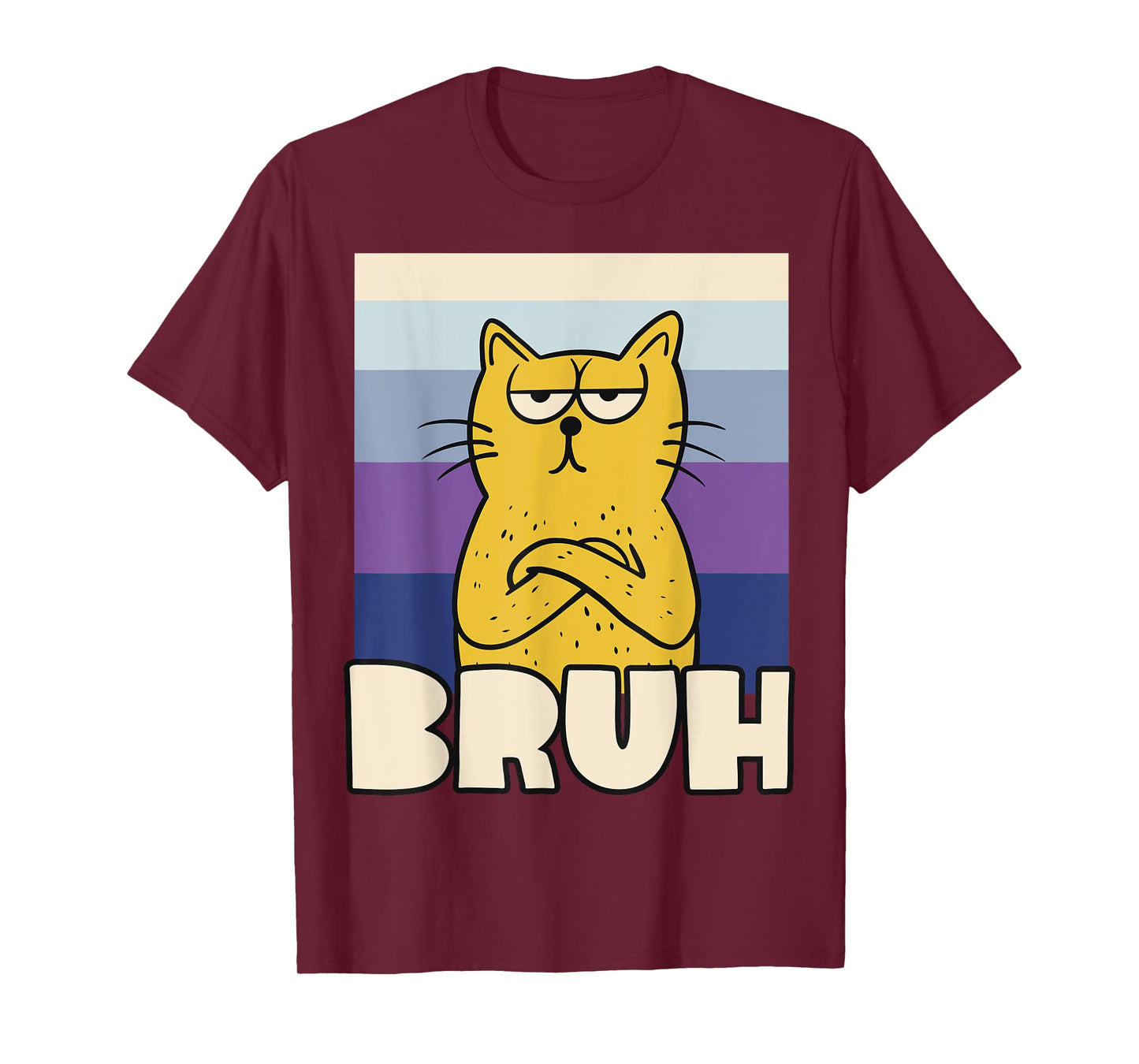 Bruh Meme Cat Vintage Look T-Shirt