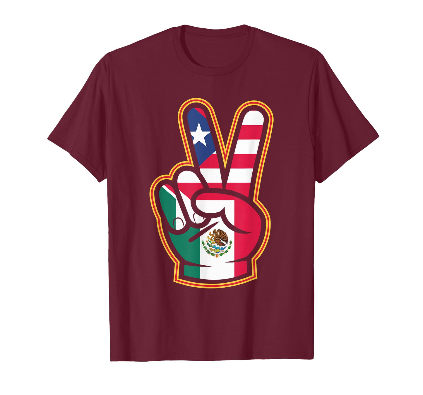 Half Mexican Half Puerto Rican Puerto Rico Flag Mexico T-Shirt