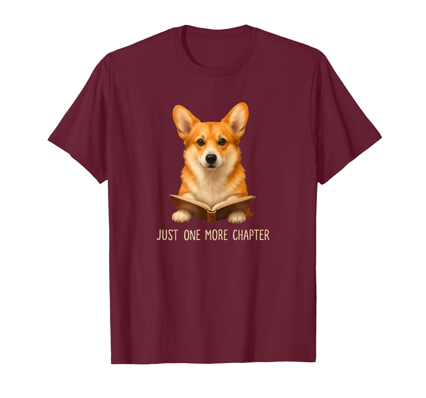 Funnt Cute Corgi Book Lover T-Shirt