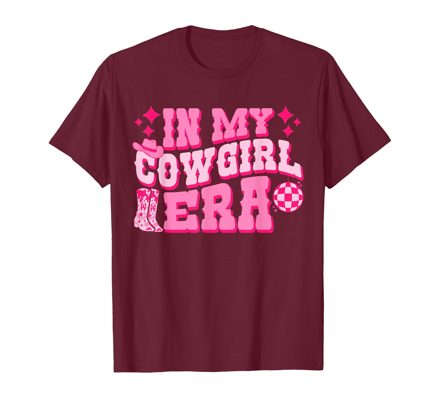In My Cowgirl Era Groovy Cute Western Rodeo Cowgirls T-Shirt