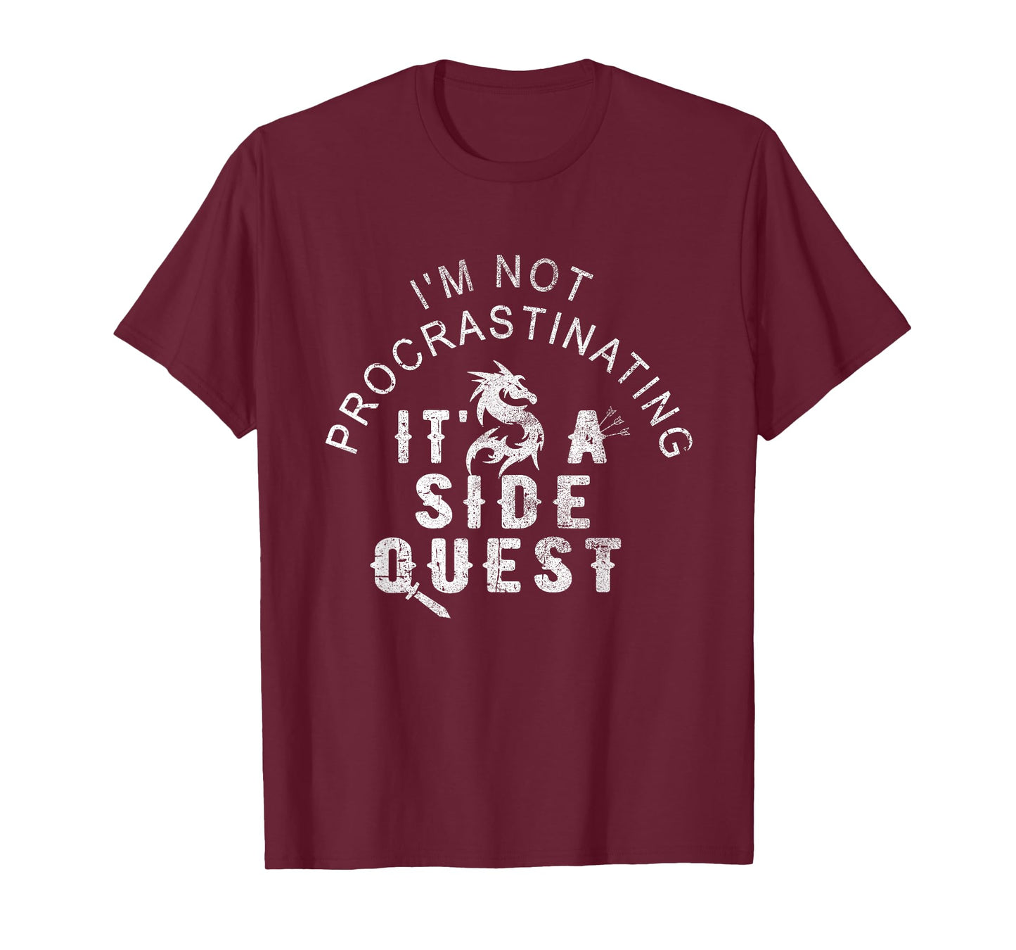 I'M NOT PROCRASTINATING VINTAGE IT'S A SIDE QUEST FUNNY T-Shirt