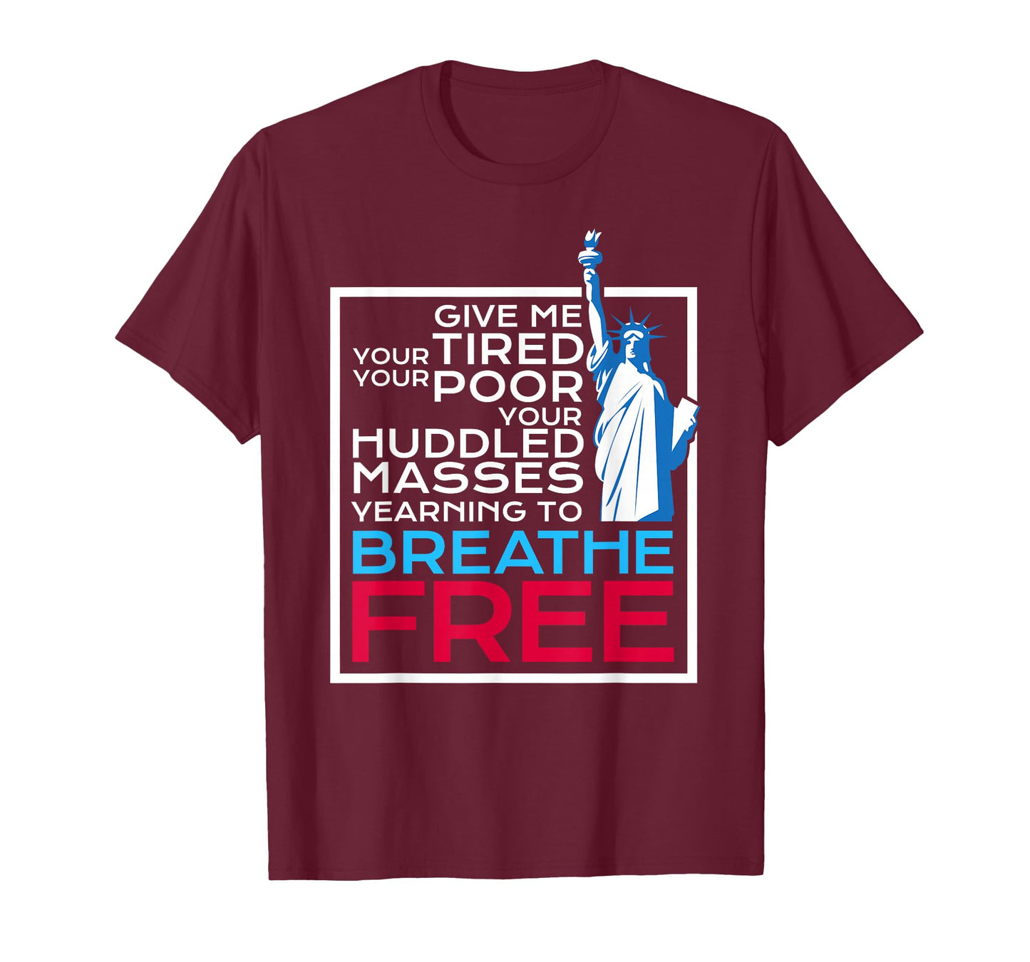 Anti-ICE Patriotic DACA Immigrant Statue of Liberty Tshirt T-Shirt