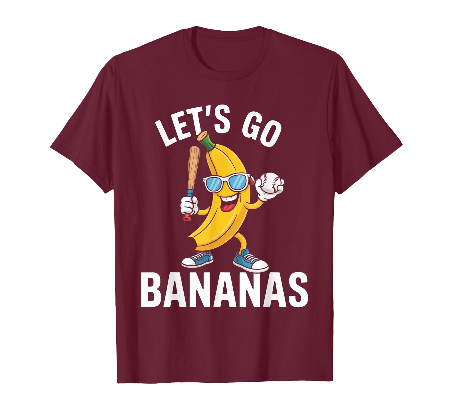 Funny Let's Go Bananas Cute Banana Fruit Lover Game Day Kids T-Shirt