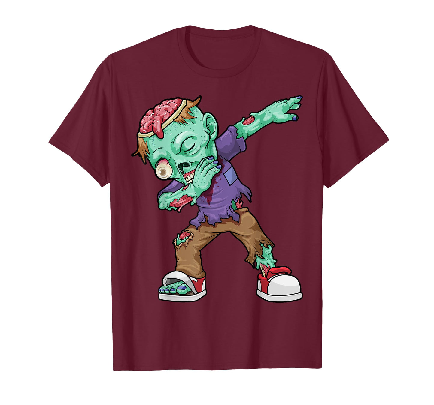 Dabbing Zombie Halloween Costume Funny Zombies Boys Kids Dab T-Shirt