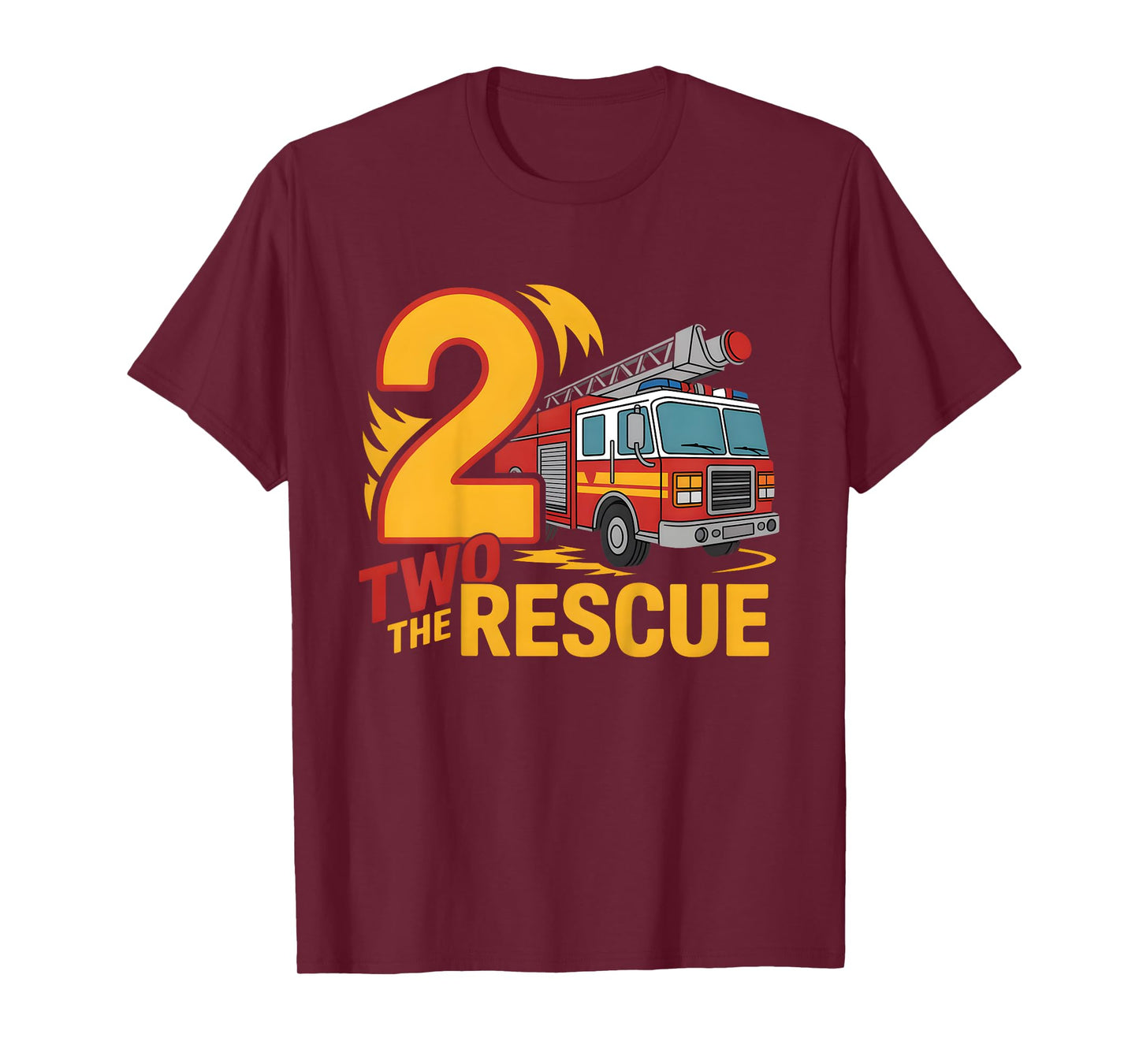 Kids 2 The Rescue 2nd Birthday 2 Year Old Boy Outfit T-Shirt